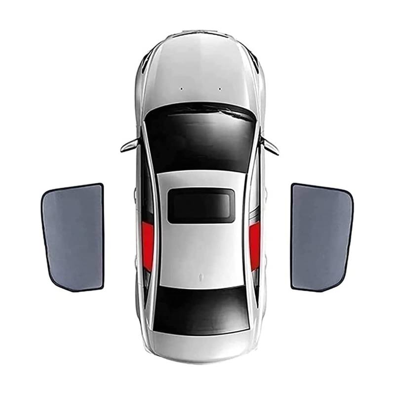 Sonnenschutz Auto für J-eep Grand Commander 2018-2022 - Autofenster Sonnenblende mit UV Schutz - Sonnenrollo für Seitenscheibe - Auto Fenster Verdunkelung Vorhang,2pcs Rear Side Windows von VEYOLE