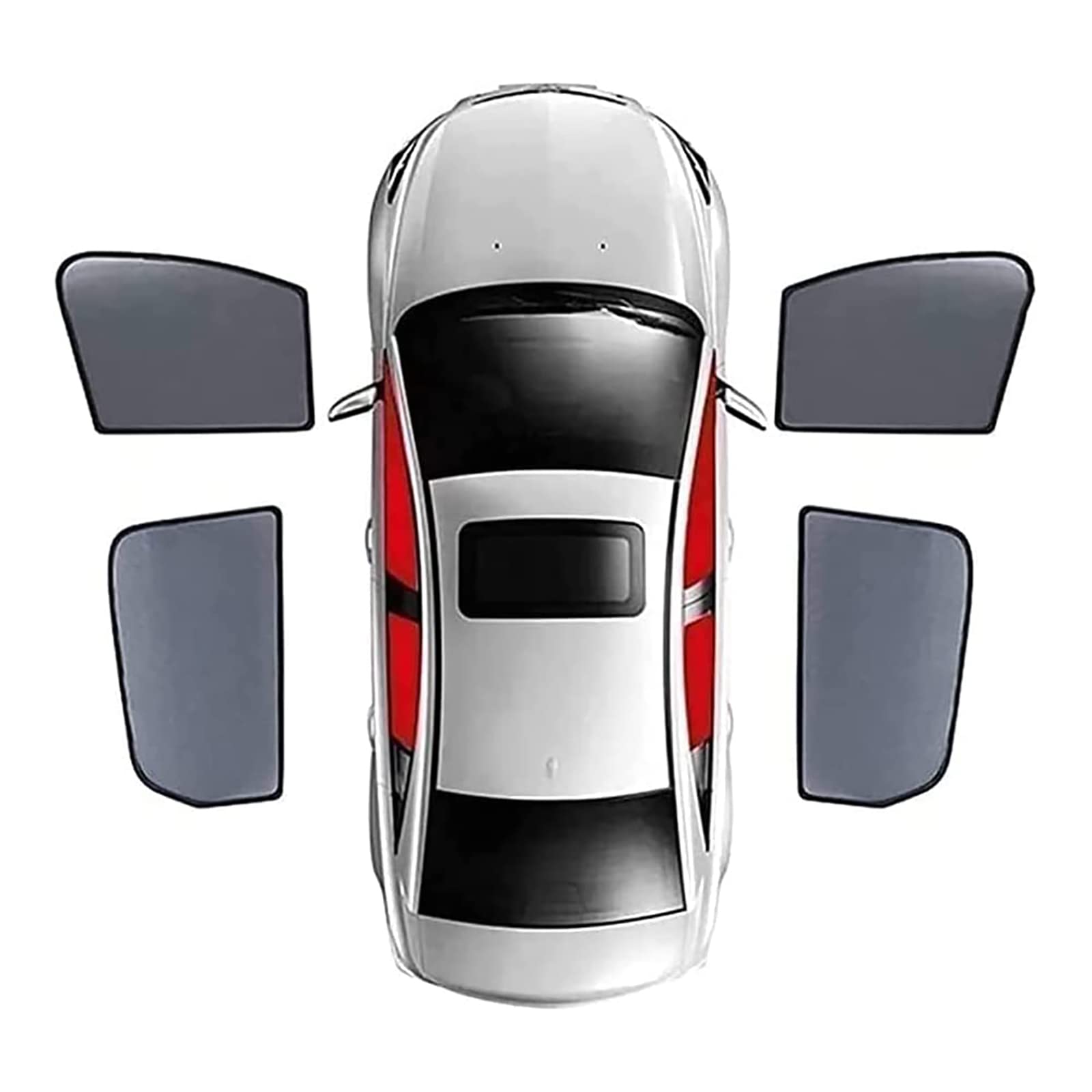 Sonnenschutz Auto für J-eep Grand Commander 2018-2022 - Autofenster Sonnenblende mit UV Schutz - Sonnenrollo für Seitenscheibe - Auto Fenster Verdunkelung Vorhang,4pcs Side Window Sonnenschutz Auto für J-eep Grand Commander 2018-2022 - Autofenster Sonnenblende mit UV Schutz - Sonnenrollo für Seitenscheibe - Auto Fenster Verdunkelung Vorhang,4pcs Side Window von VEYOLE