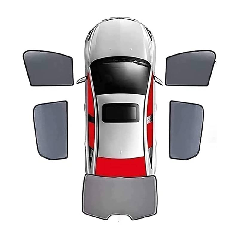 Sonnenschutz Auto für J-eep Grand Commander 2018-2022 - Autofenster Sonnenblende mit UV Schutz - Sonnenrollo für Seitenscheibe - Auto Fenster Verdunkelung Vorhang,5pcs-Wholecar von VEYOLE