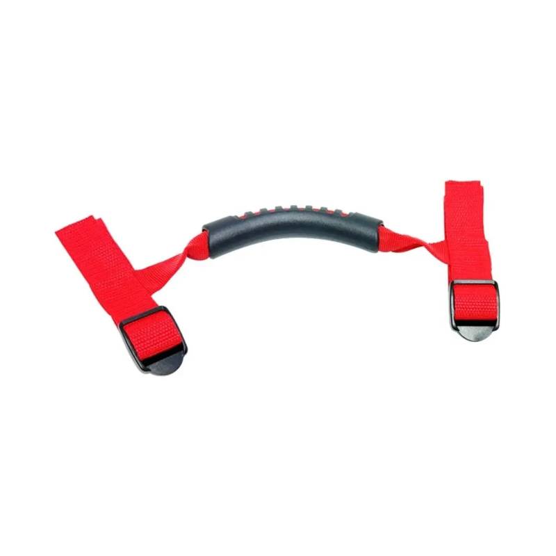 VFEBTSD Auto-Haltegriff, kompatibel mit Jeep Wrangler YJ TJ JK JL JKU 1987–2018, Griffstange, Zuglasche, Auto-Innenraum-Handlauf-Zubehör(Red) von VFEBTSD
