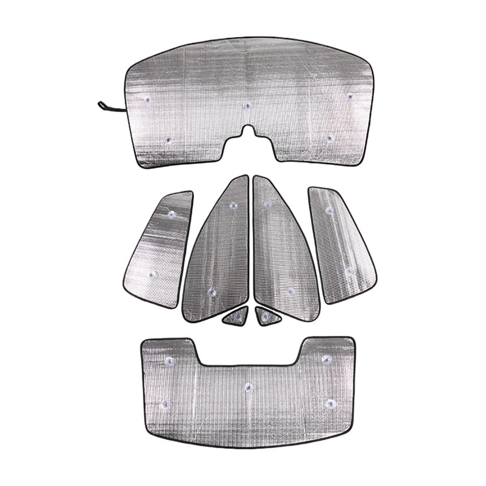 VFEBTSD Auto-Sonnenschutz, Sonnenschutzisolierung, Auto-Sonnenblendenvorhang, Sommerglas, reflektierende Netzabdeckung, kompatibel mit Taycan 2019–22, Zubehör(8 PCS) von VFEBTSD