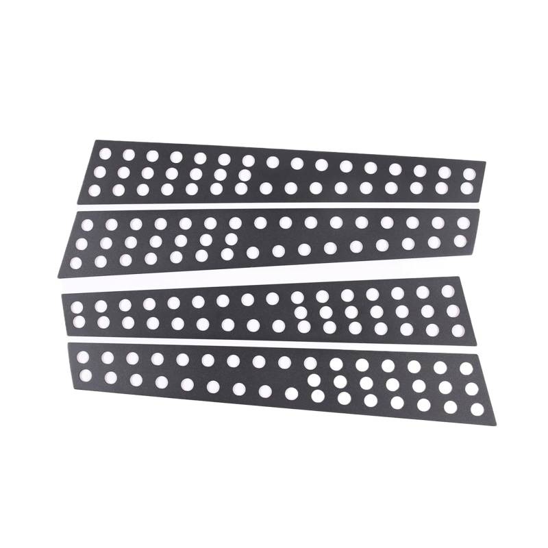VFEBTSD Compatible with 2021-2023 Subaru WRX Aluminum Alloy Center Pillar Honeycomb Decorative Panel Car Exterior Protection Accessories(Black) von VFEBTSD