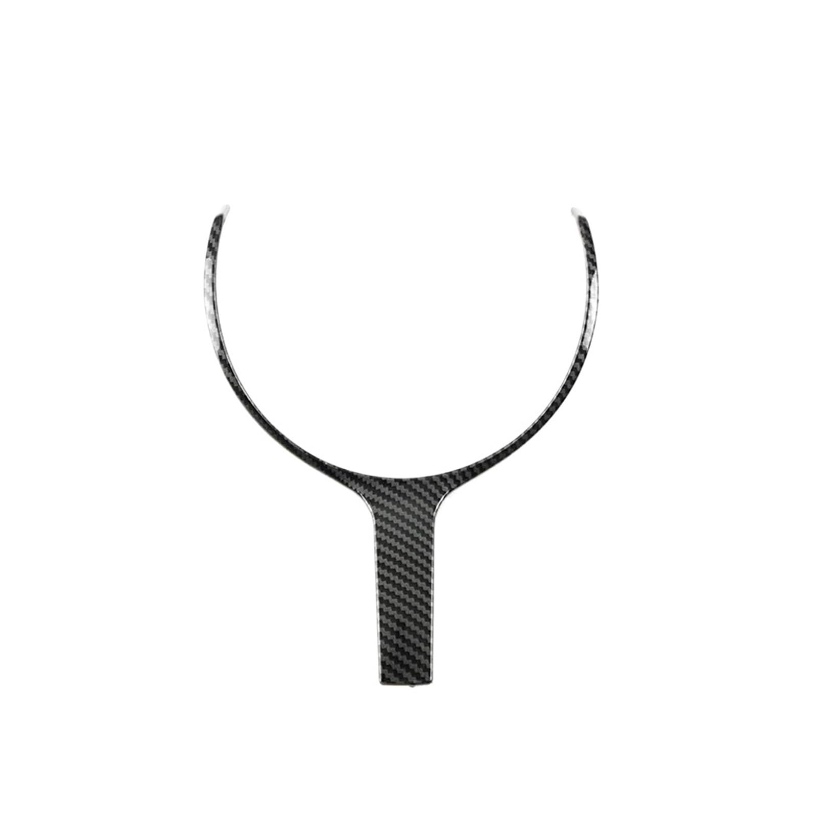 VFEBTSD Kompatibel mit BMW F Chassis F06 F10 F11 F12 F15 F16 F20 F21 F22 F23 F30 F32 F34 ABS Carbon Textur Auto Innenraum Lenkradabdeckung Verkleidung (klein) von VFEBTSD