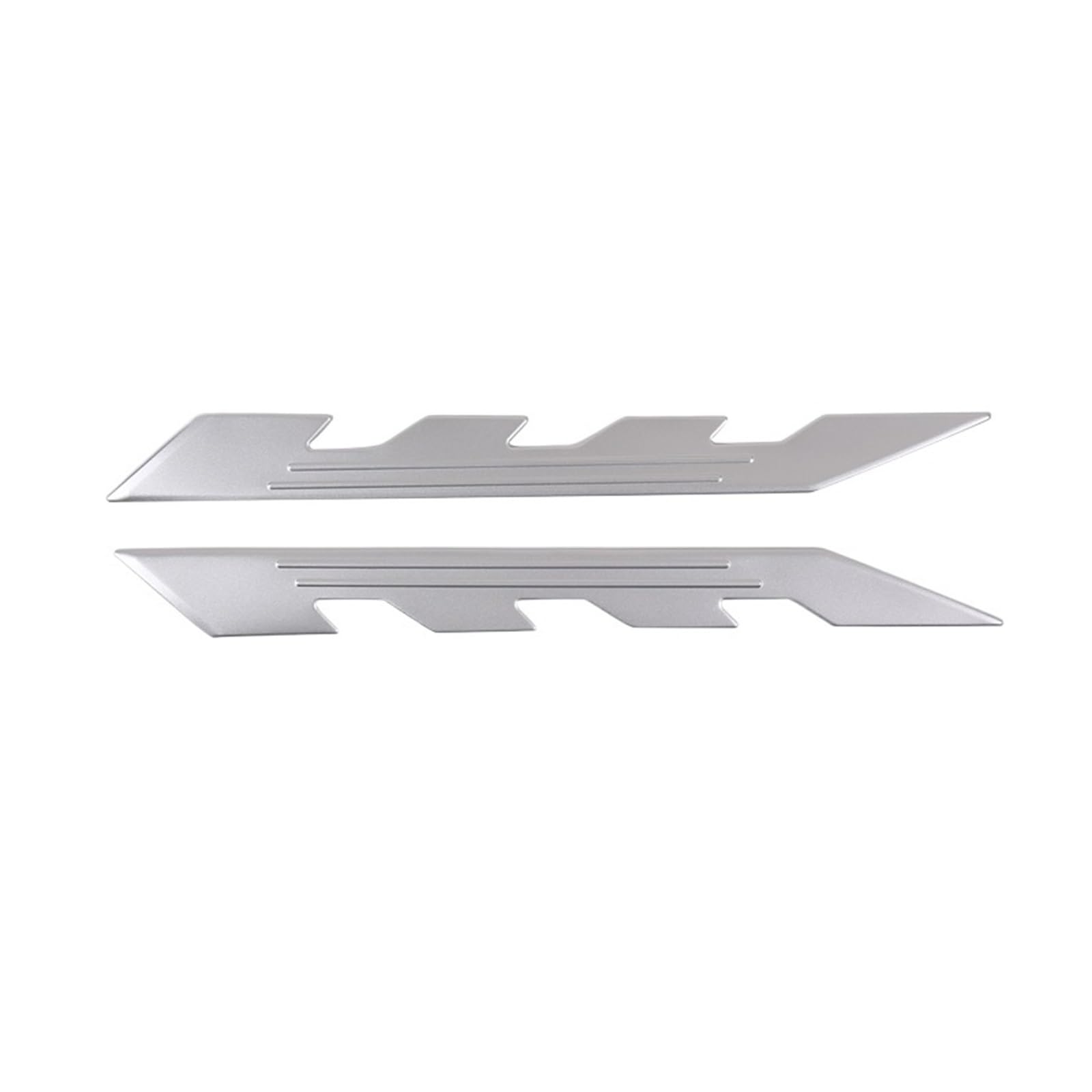 VFEBTSD Kompatibel mit Corvette C8 Z51 Z06 2020-2023 Motorhaube aus Aluminiumlegierung, beidseitige Logo-Dekorationsaufkleber, Autozubehör(Silver) von VFEBTSD