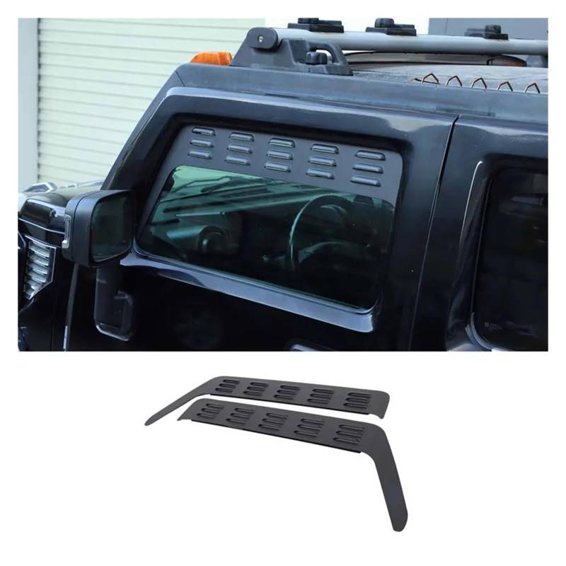 VFEBTSD Kompatibel mit Hummer H2 2003-2009, Zubehör, Heckscheiben-Lamellen, Spoiler-Lufteinlässe, Auto-Tuning-Panel, seitliche Entlüftungsabdeckung(Front) von VFEBTSD