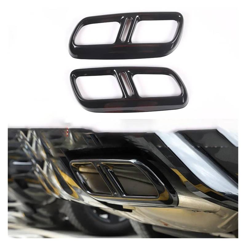 VFEBTSD Kompatibel mit Land Rover Range Rover Sport L461 2023 2024 Edelstahl-Auto-Endrohrblende Modifizierte Abdeckung Autozubehör(Style A) von VFEBTSD