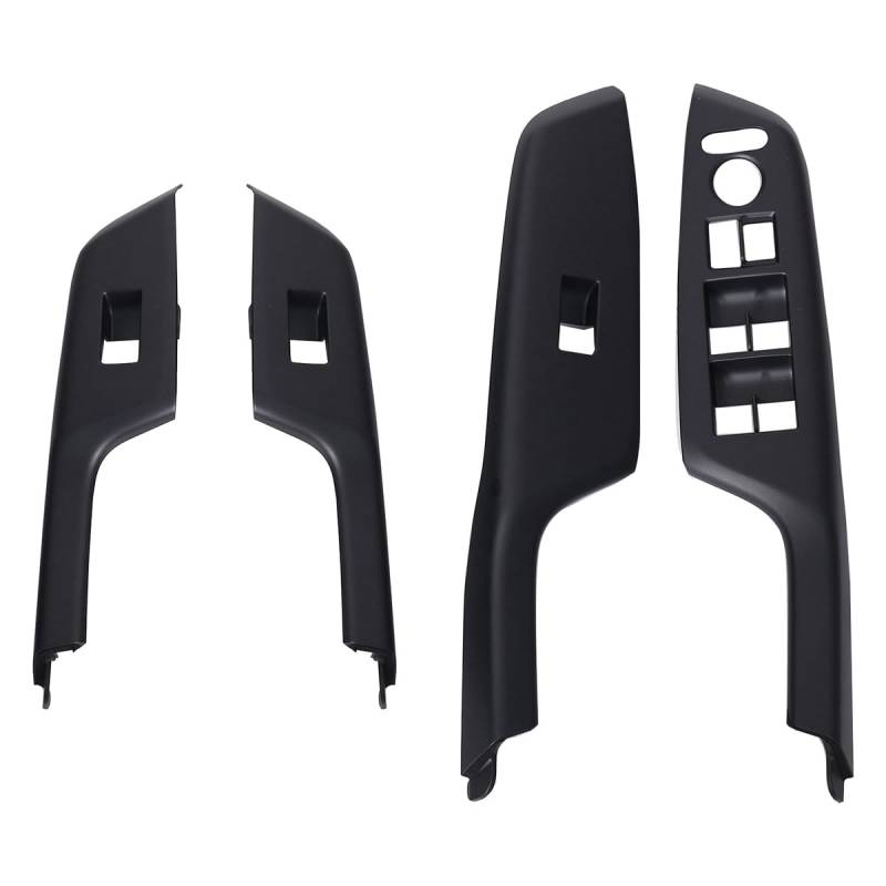 4Pcs Auto Glas Heber Schwarz Schalter Panel Fenster Schalter Rahmen for Honda Civic 2012-2015 von VFENSE