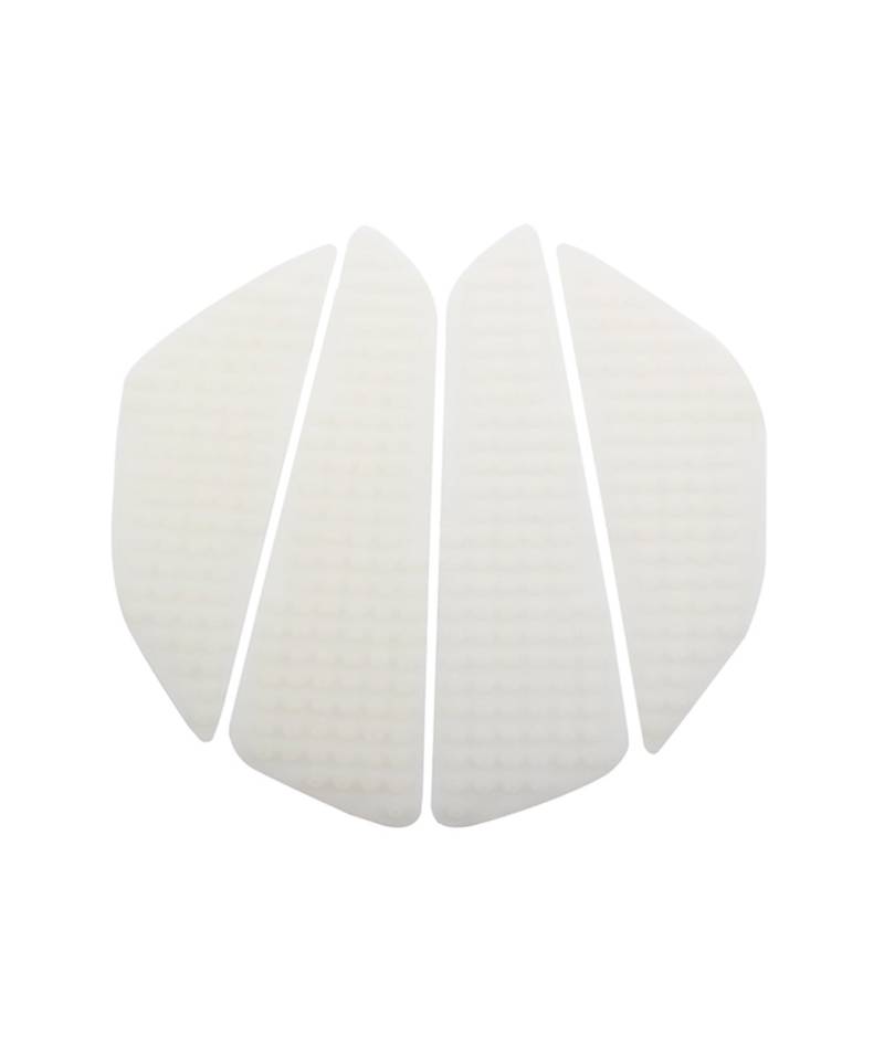 Benutzerdefinierte Motorrad Tank Aufkleber Anti-Slip Klebstoff Tank Seite Traktion Pads Gummis Pad Für CBR600RR 07 Universal(White) von VFHERCD