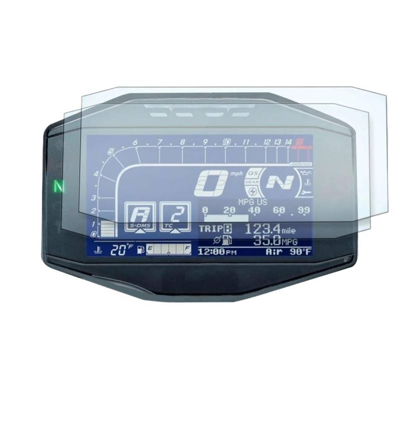 Für Suzuki Für GSXR 1000 2017 + Motorrad Teile Anti Scratch Uhr Film Instrument Panel Abdeckung Screen Protector Geeignet(X2) von VFHERCD