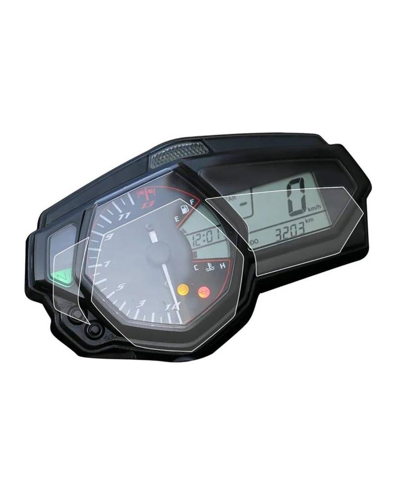 Für Yamaha MT03 YZFR3 YZF R3 Für MT-03 Für YZF-R3 2015-2017 Motorrad Tacho Schutz Film Dashboard Screen Protector(4 pcs) von VFHERCD