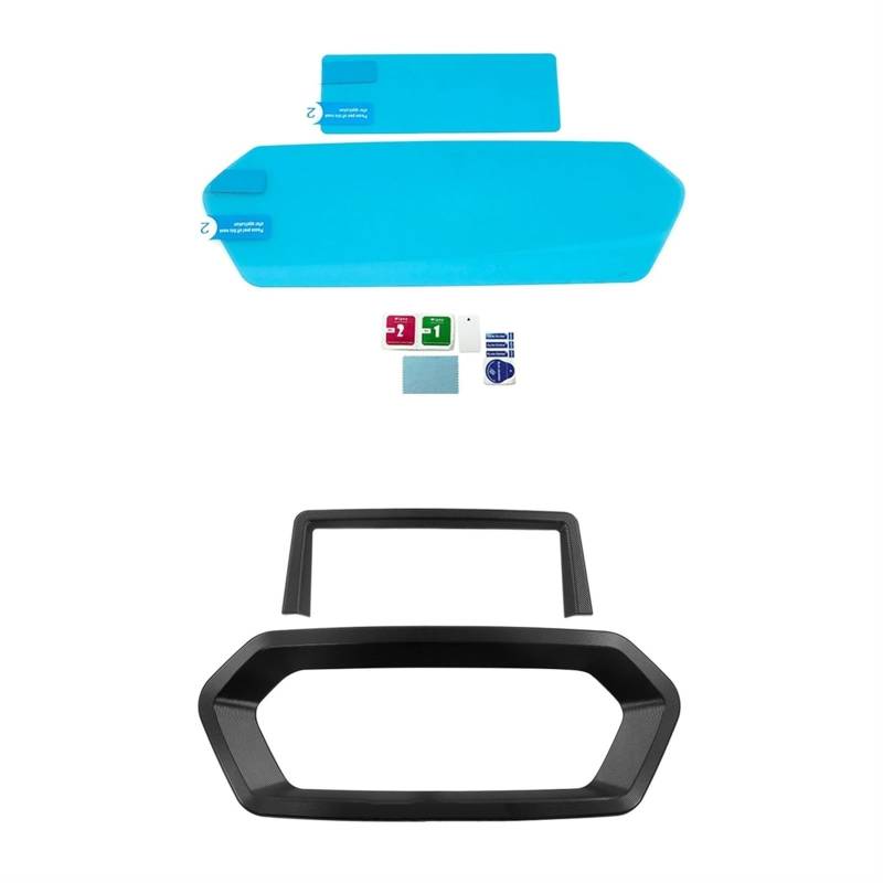 Für Yamaha Xmax 300 XMAX300 2023 Zubehör Motorrad Cluster Scratch Schutz Film Abdeckung Screen Protector Dashboard(-11-Black Set) von VFHERCD