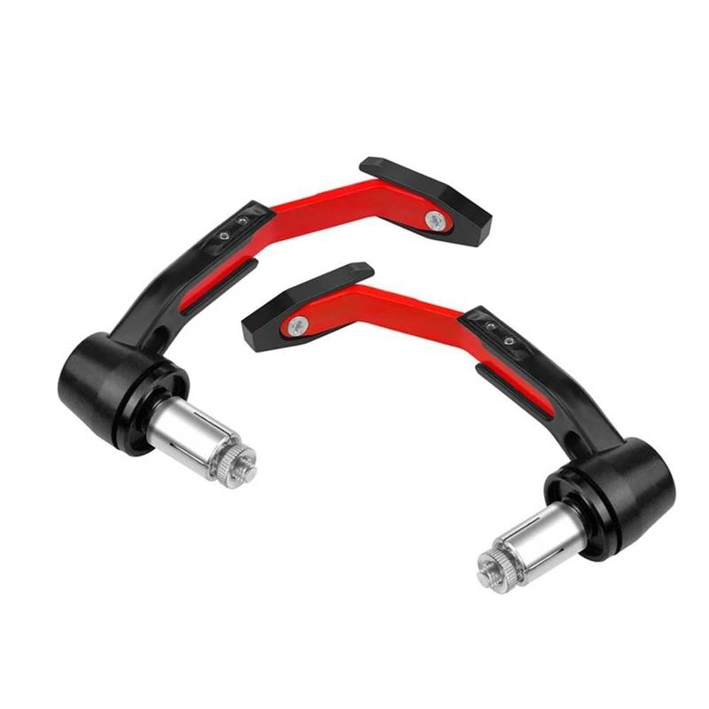 Kupplung Bremshebel 2 STÜCKE CNC Motorrad Bremskupplungshebel Schutzschutz Modifikation Anti-Fall Horn Bremsen Handschutz Bogenschutzstange(Red) von VFHERCD