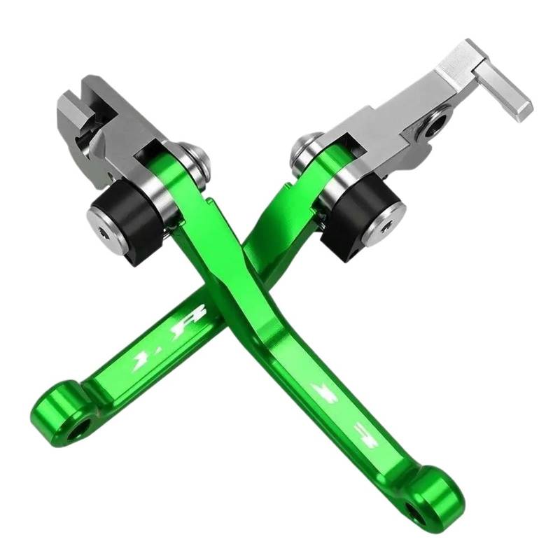 Kupplung Bremshebel Für XR230 XR250 XR400 Für Motard XR650R Motorcoss Pit Dirt Bike Pivot Faltbare Bremse Kupplung Hebel Mit XR Motorrad Bremshebel(Green) von VFHERCD