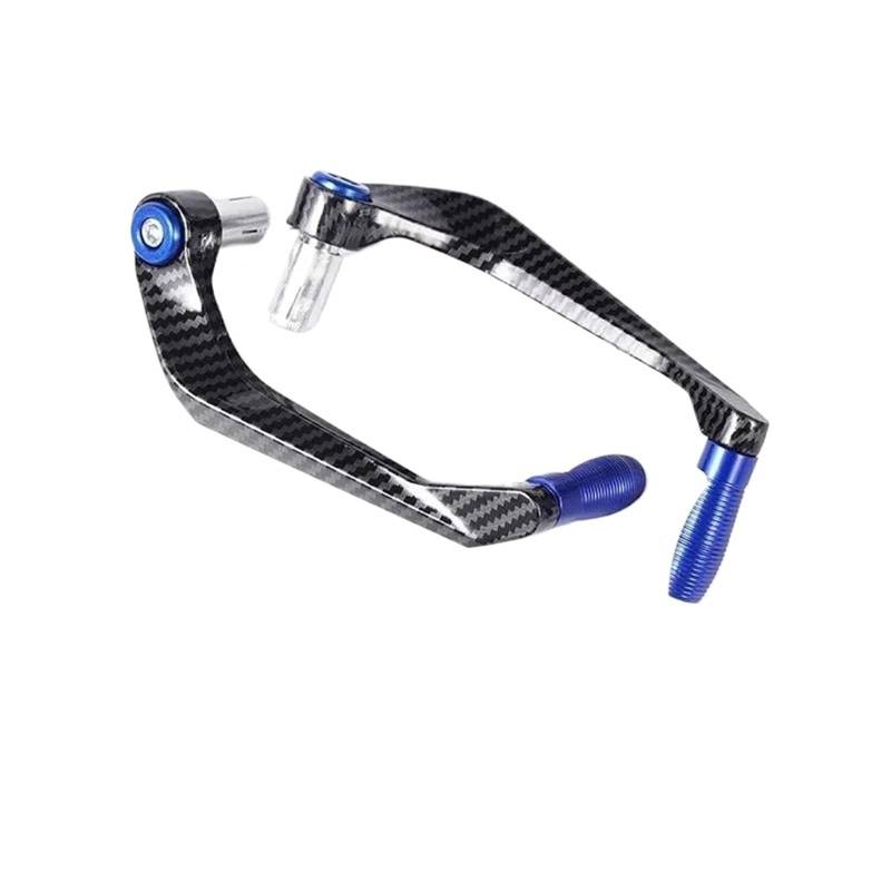 Kupplung Bremshebel Motorrad CNC Aluminium Lenker Bremse Kupplung Hebel Hand Guard Protector Getriebe Modifikation Zubehör Handguard Shield(Blue) von VFHERCD