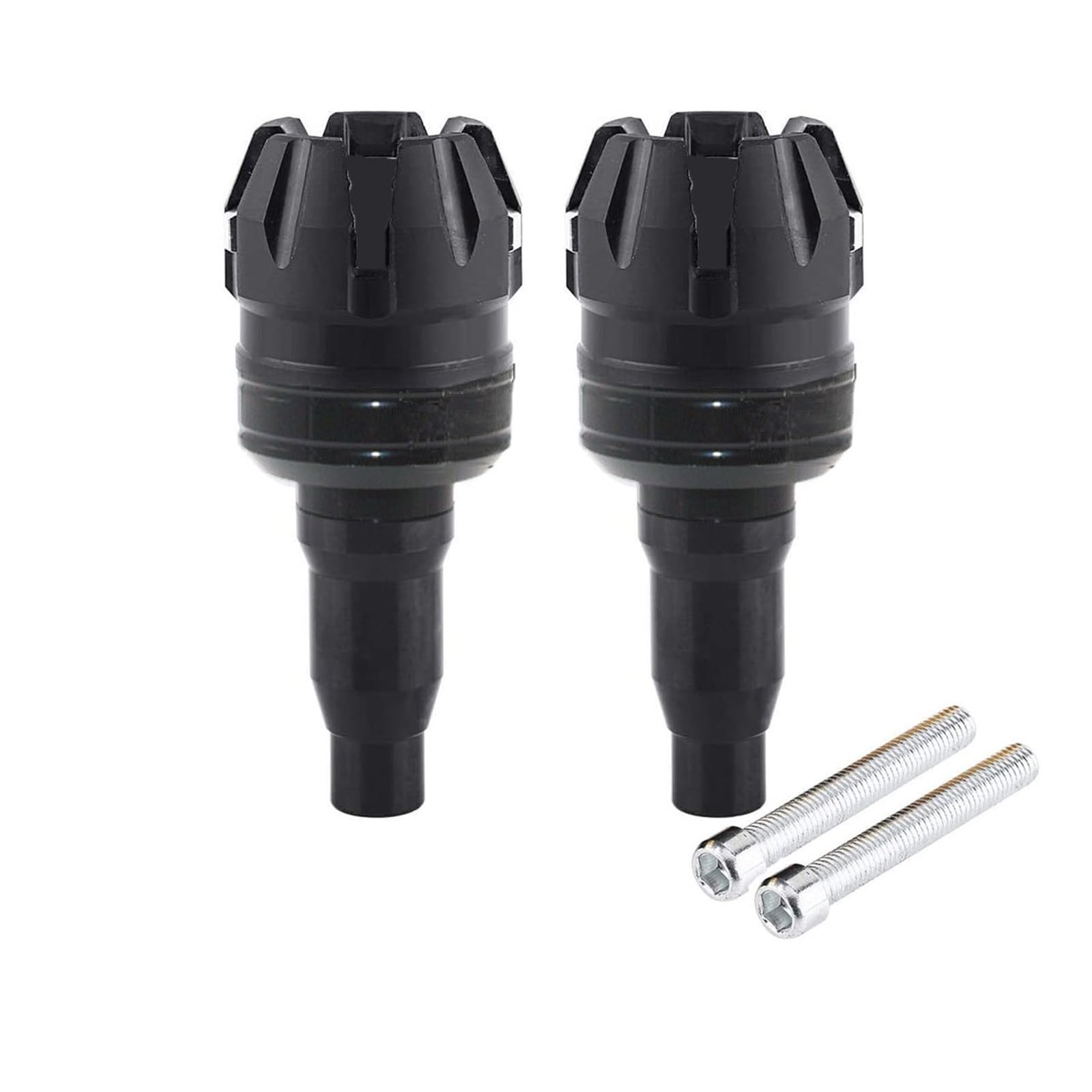 Motorrad Schutz Stange Motor Anti-Fallen Rahmen Slider Kappe M10 10mm Schraube Universal Anti Crash Kollision Fallen Schutz(BLACK-01) von VFHERCD