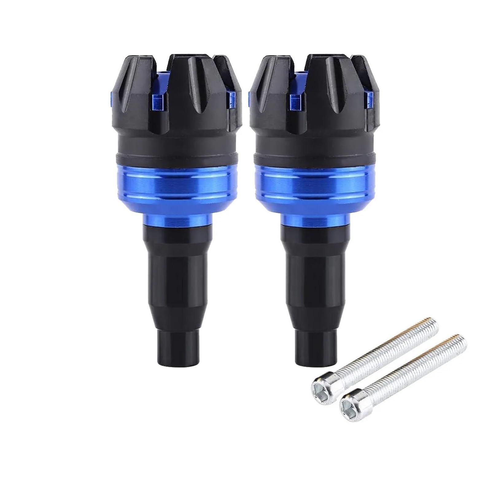 Motorrad Schutz Stange Motor Anti-Fallen Rahmen Slider Kappe M10 10mm Schraube Universal Anti Crash Kollision Fallen Schutz(BLUE-01) von VFHERCD