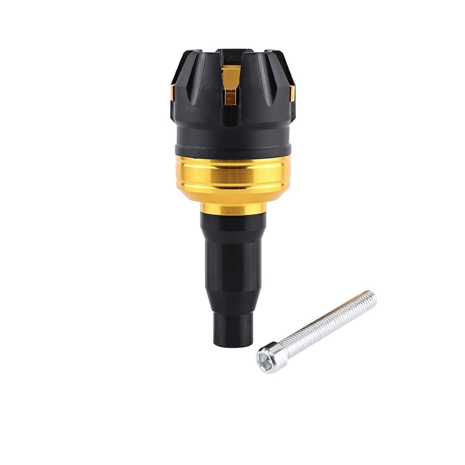 Motorrad Schutz Stange Motor Anti-Fallen Rahmen Slider Kappe M10 10mm Schraube Universal Anti Crash Kollision Fallen Schutz(GOLDEN-01) von VFHERCD