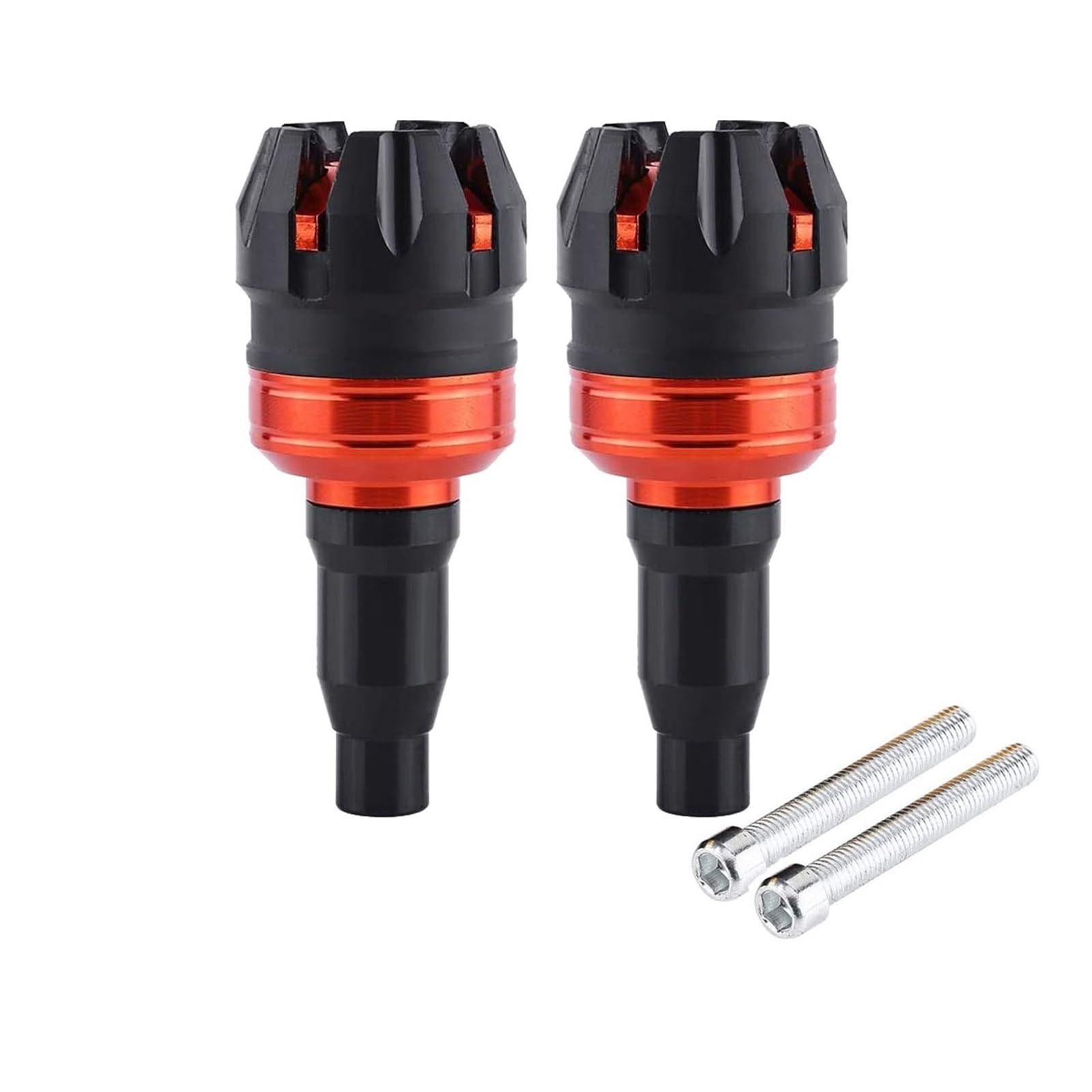 Motorrad Schutz Stange Motor Anti-Fallen Rahmen Slider Kappe M10 10mm Schraube Universal Anti Crash Kollision Fallen Schutz(ORANGE) von VFHERCD