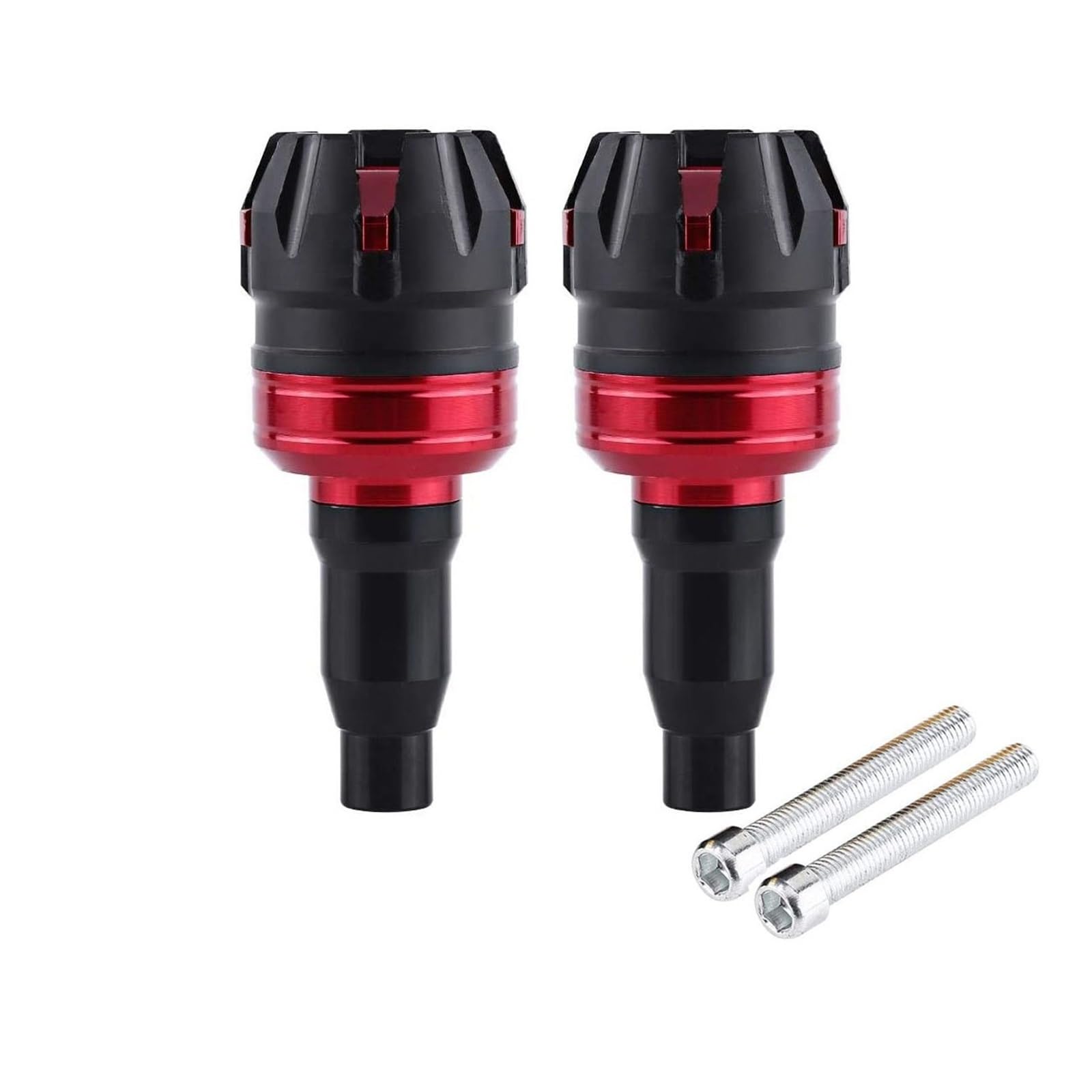 Motorrad Schutz Stange Motor Anti-Fallen Rahmen Slider Kappe M10 10mm Schraube Universal Anti Crash Kollision Fallen Schutz(RED-01) von VFHERCD