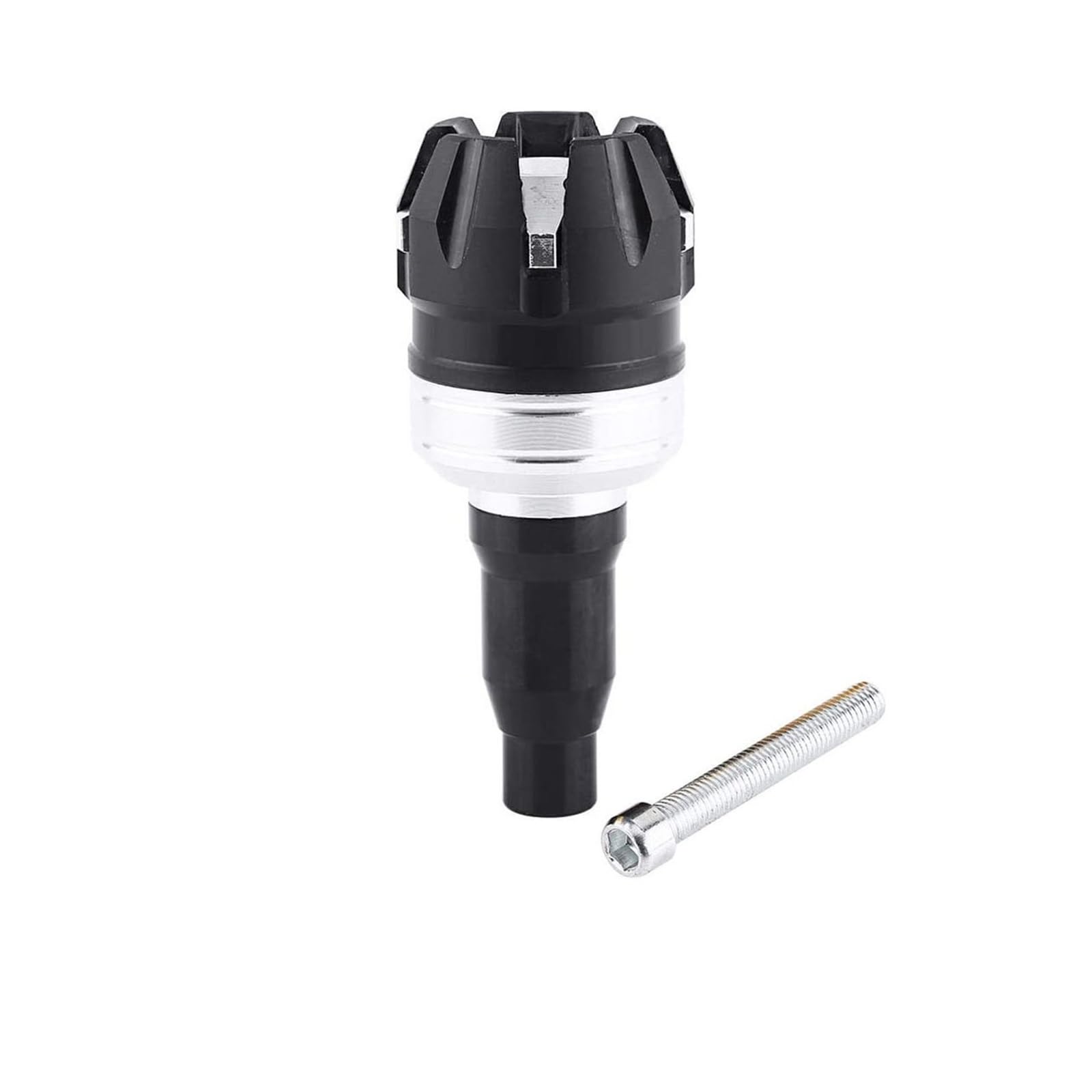 Motorrad Schutz Stange Motor Anti-Fallen Rahmen Slider Kappe M10 10mm Schraube Universal Anti Crash Kollision Fallen Schutz(SILVER-01) von VFHERCD