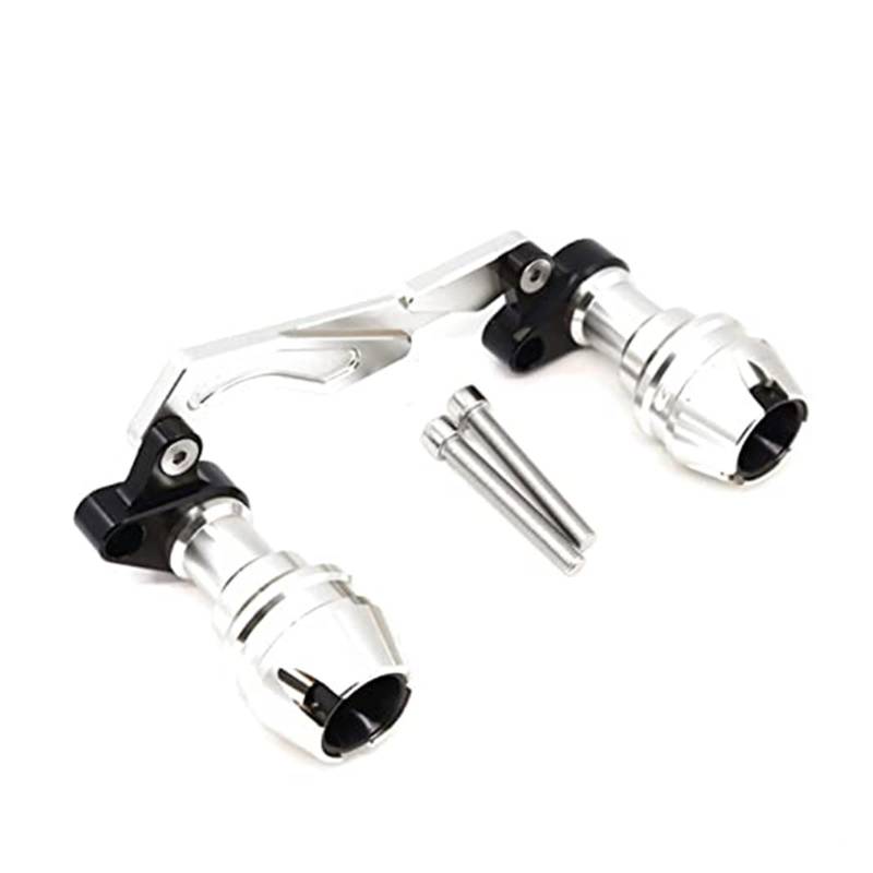 Motorrad Zubehör Anti-Kollision Slider Schutz Schalldämpfer Rohr Rahmen Slider Fallen Schutz Für C400X C400GT C 400X 400GT(White) von VFHERCD
