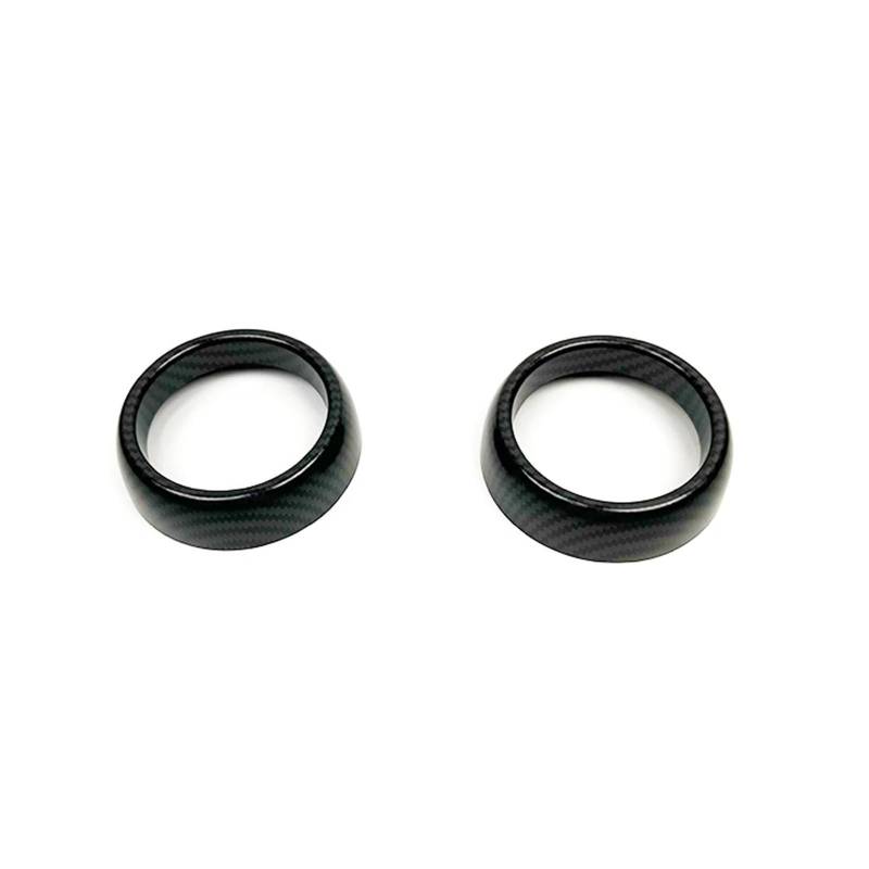 VFKJGNcgfb 2 STÜCKE Klimaanlagen-Entlüftungsöffnungen Abdeckring Innenausstattung Zubehör Kompatibel for Mini Cooper R50 R52 R53 2002 2003 2004 2005 2006(Carbon Pattern,for R50) von VFKJGNcgfb