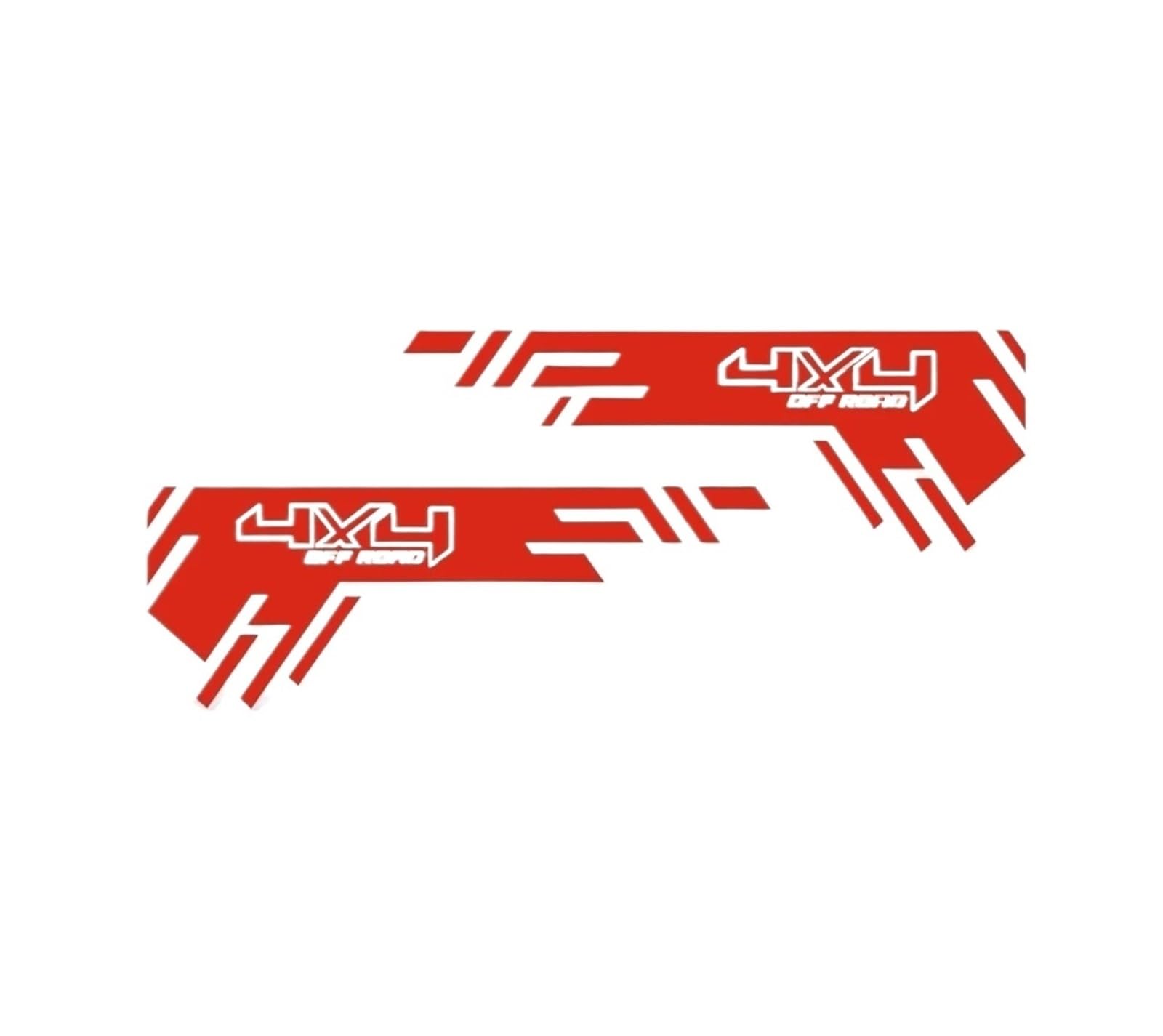 VFKJGNcgfb 2 Stück 4X4 Offroad-Karosserie-Seitenaufkleber, kompatibel mit Pickup-Trucks, Sport-Kit, Vinyl-Aufkleber, Dekoration, Außenzubehör(Red) von VFKJGNcgfb