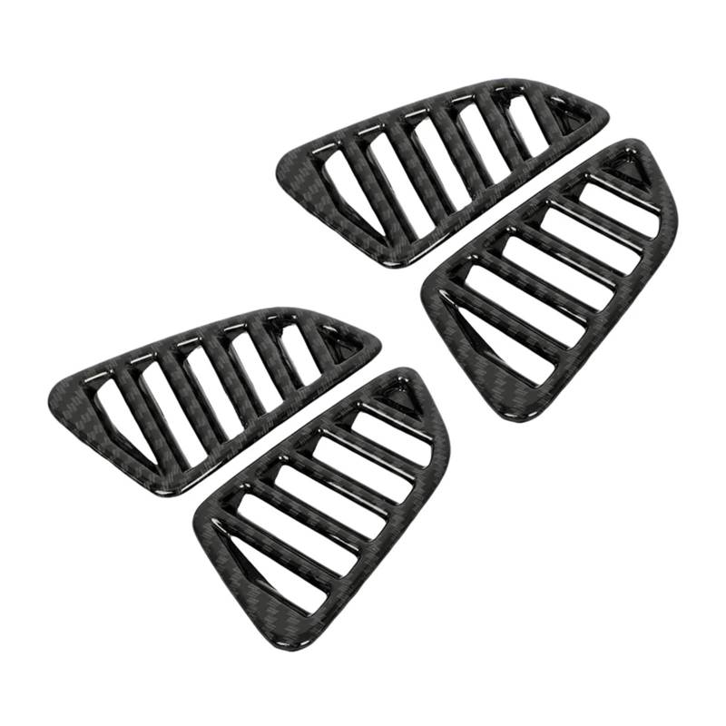 VFKJGNcgfb 4X Kompatibel for Nissan Navara NP300 2016-2019 Auto Carbon Klimaanlage OutletS Vent Rahmen Abdeckung Trim Aufkleber Zubehör von VFKJGNcgfb