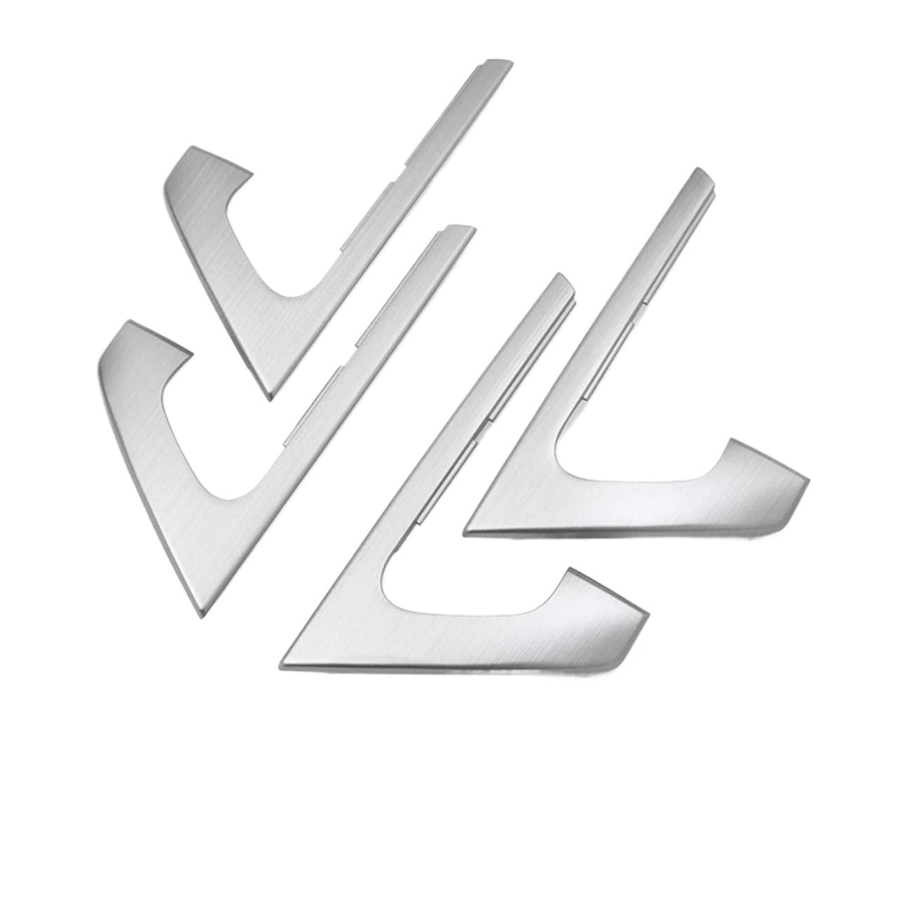 VFKJGNcgfb Ambiente Licht Griff Aufkleber Kompatibel for Toyota Land Cruiser 200 Fj200/LC200 Innen Modifikation Auto Kit Zubehör(Silver-White Light) von VFKJGNcgfb