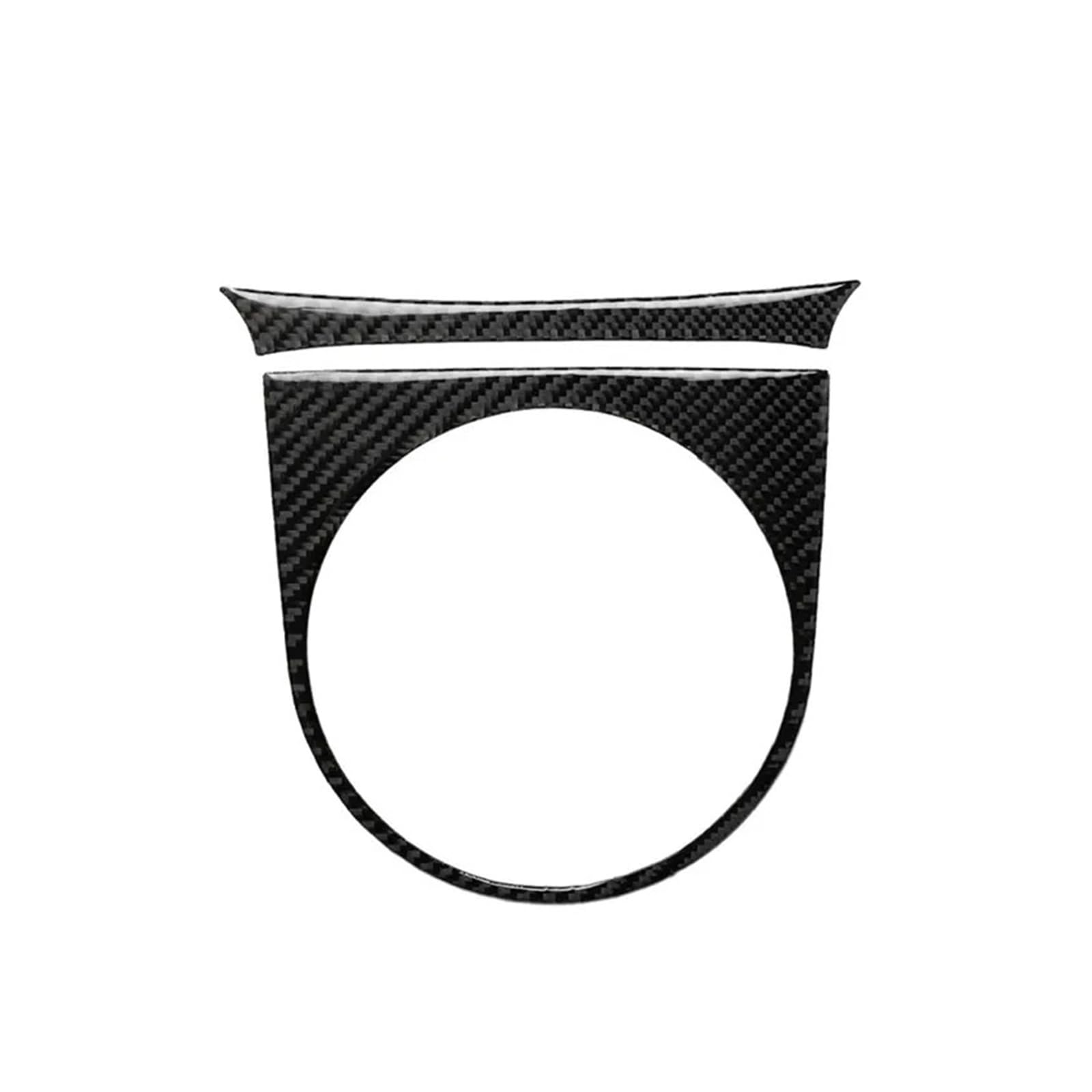 VFKJGNcgfb Aufkleber for die Schalttafel mit manuellem Gangwechsel, kompatibel mit Nissan 350Z 2003 2004 2005, dekoratives Auto-Innenzubehör aus Kohlefaser(Black) von VFKJGNcgfb