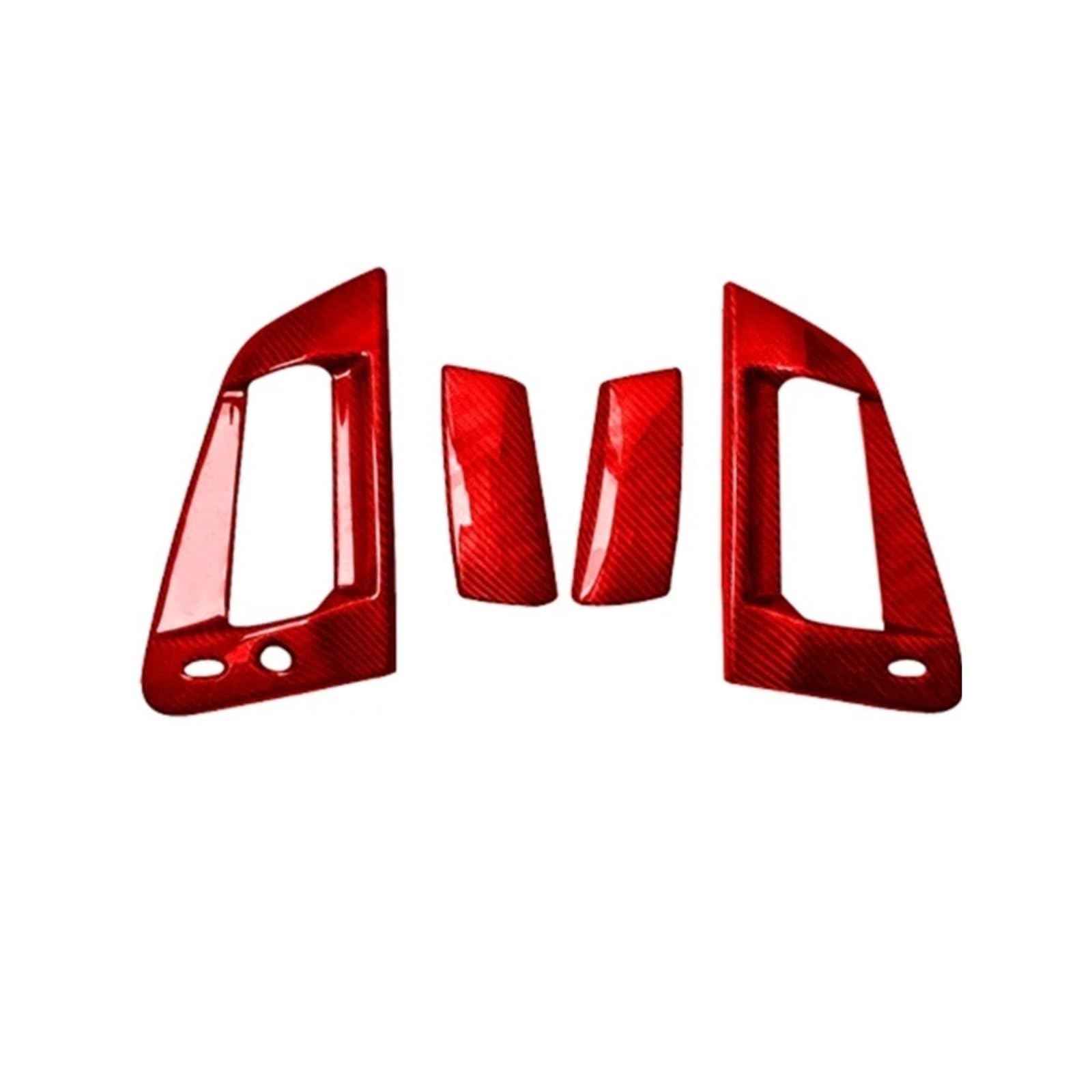 VFKJGNcgfb Außentürgriff-Panel-Trimmabdeckung Kompatibel for Nissan 370Z Z34 2009-2021 Geschmiedetes Carbonfaser-Autodekorations-Modifikationszubehör(Red Carbon LHD) von VFKJGNcgfb