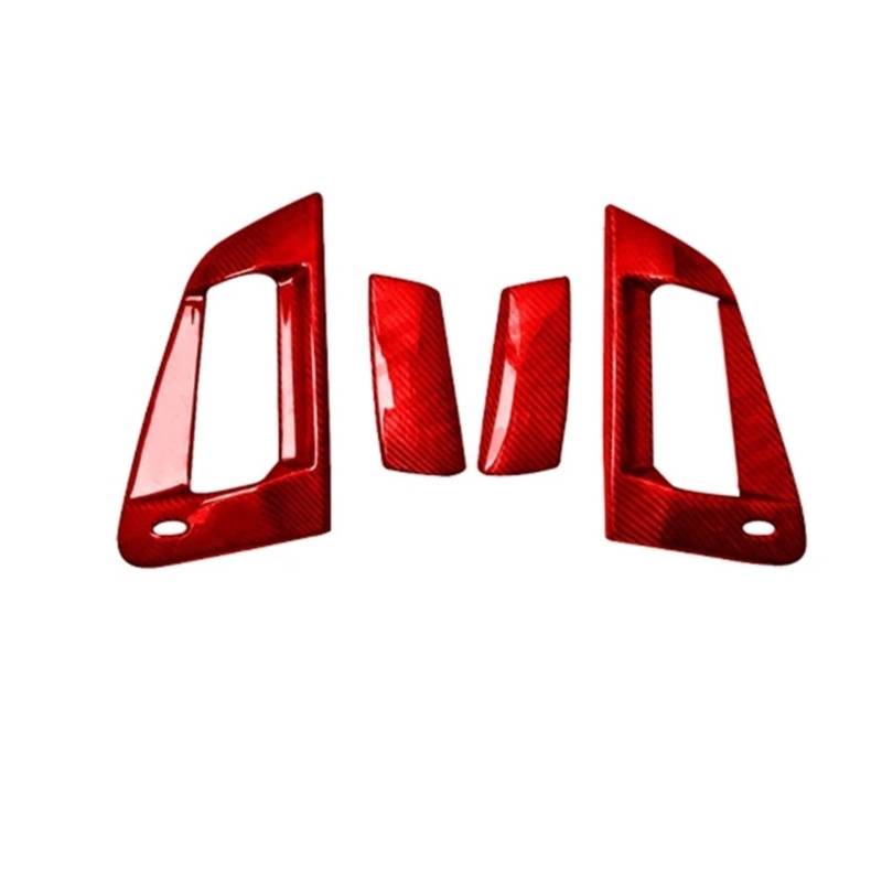 VFKJGNcgfb Außentürgriff-Panel-Trimmabdeckung Kompatibel for Nissan 370Z Z34 2009-2021 Geschmiedetes Carbonfaser-Autodekorations-Modifikationszubehör(Red Carbon RHD) von VFKJGNcgfb
