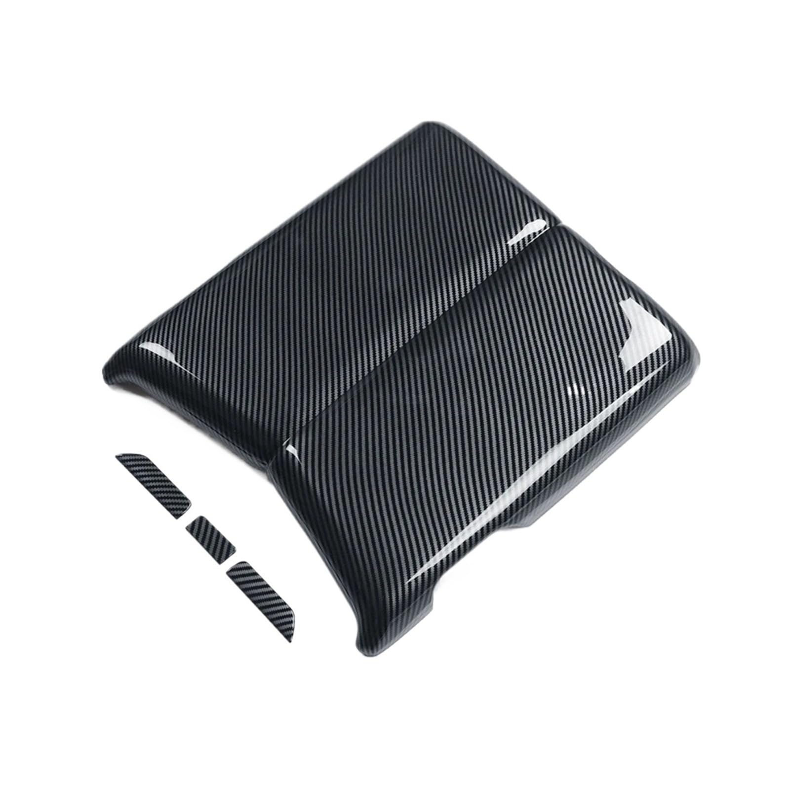 VFKJGNcgfb Auto Center Armlehne Box Schutzhülle Kompatibel for Toyota Land Cruiser 300 2021 2022 2023 2024 LC300 J300 Innen Zubehör Modifikation(Carbon Fiber Pattern) von VFKJGNcgfb