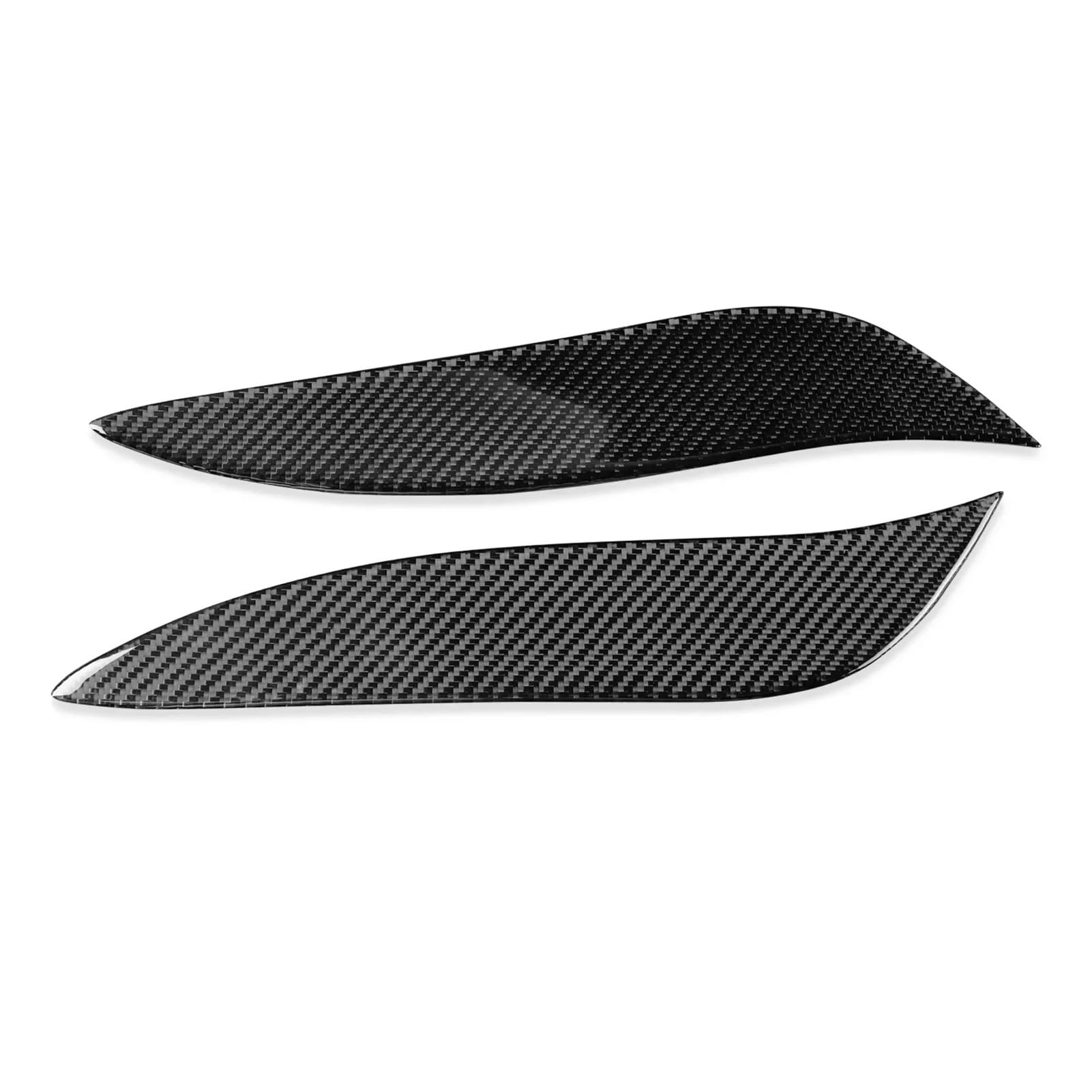 VFKJGNcgfb Auto Front Scheinwerfer Augenbrauen Augenlider Aufkleber Kompatibel for Toyota Corolla 2008 2009 2010 2011 Real Carbon Fiber(Black) von VFKJGNcgfb