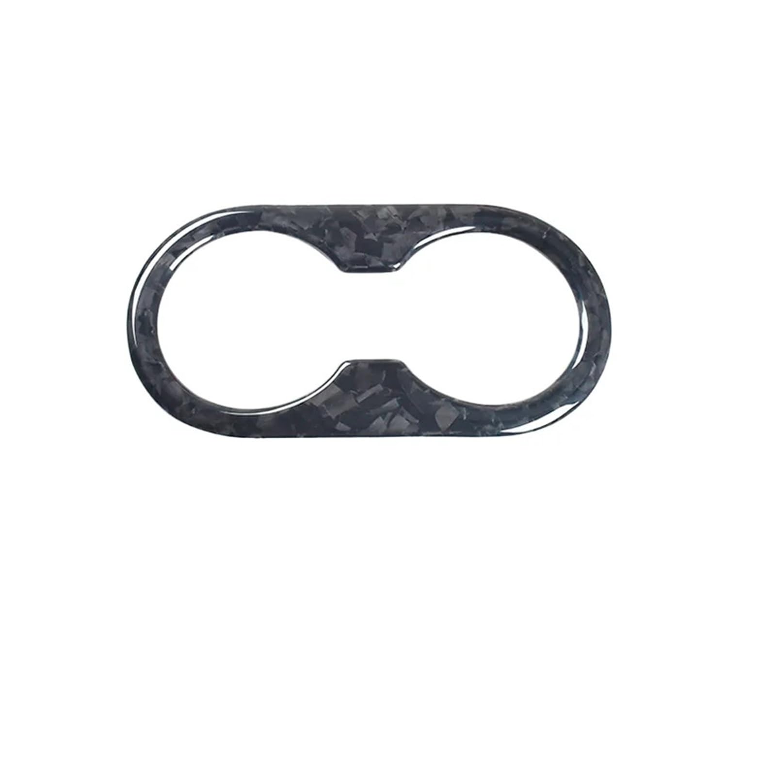 VFKJGNcgfb Auto-Hintergriff-Getränkehalter-Abdeckung, dekorativer Aufkleber, Autoteile, kompatibel mit Tesla Model 3 for Model Y 16-22, echte Kohlefaser(Forged Carbon Fiber) von VFKJGNcgfb
