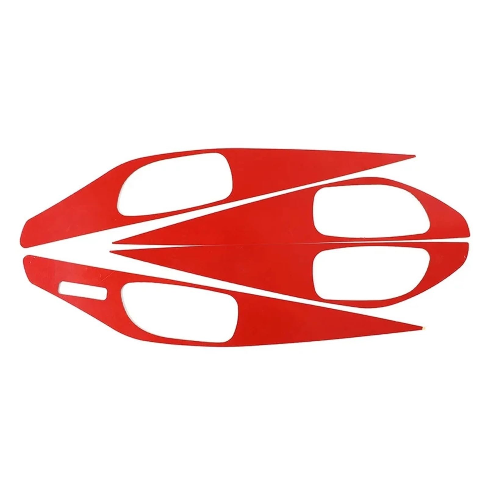 VFKJGNcgfb Auto-Innengriff-Panel, dekorativer Rahmenaufkleber, kompatibel mit Infiniti Q50 Q60 2015–2022, weiches Carbonfaser-Innenzubehör, LHD(Red) von VFKJGNcgfb