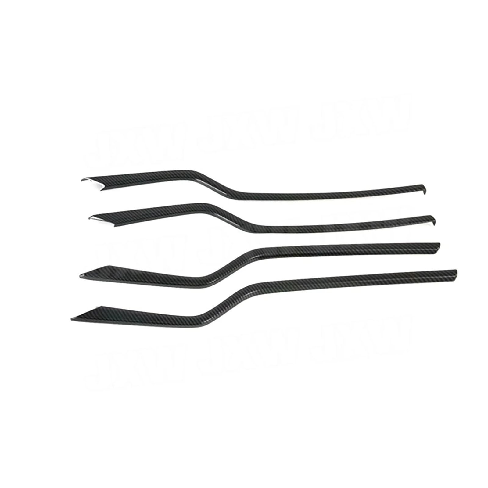 VFKJGNcgfb Auto-Innenverkleidung, Tür-Dekorationsaufkleber, kompatibel mit Tesla Model S 2016–2019, Kohlefaser, 8 Stück/Set(Carbon Fiber) von VFKJGNcgfb
