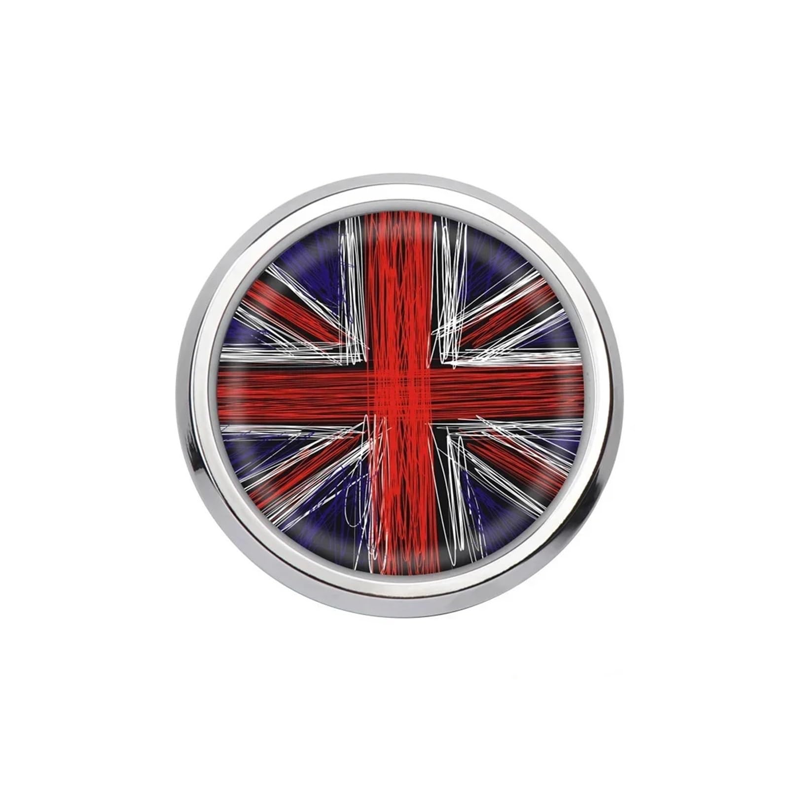 VFKJGNcgfb Auto-Kühlergrill-Emblem-Abzeichen-Lufteinlass-Aufkleber, kompatibel mit Mini Cooper One JCW S F55 F56 F57 F60 R50 R52 R53 R55 R56 R60 Zubehör(15,Silver Frame) von VFKJGNcgfb