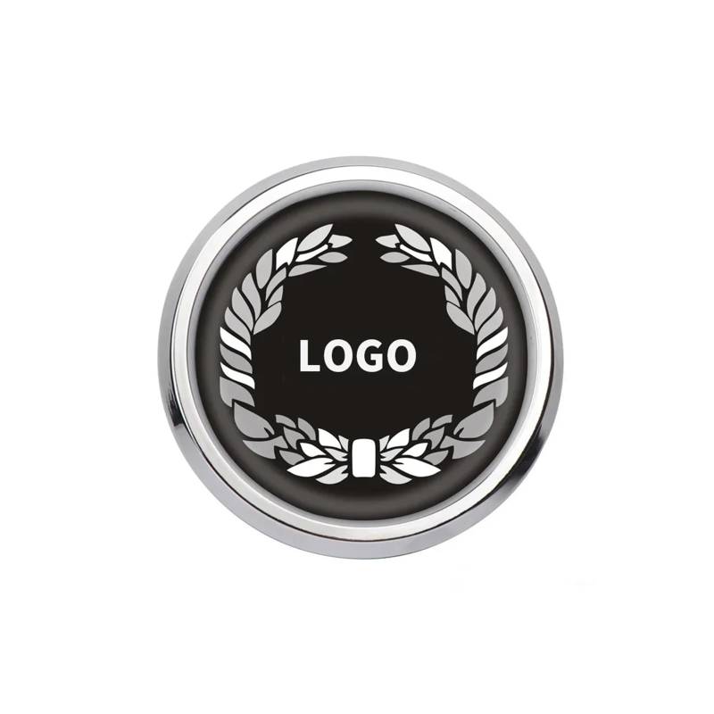 VFKJGNcgfb Auto-Kühlergrill-Emblem-Abzeichen-Lufteinlass-Aufkleber, kompatibel mit Mini Cooper One JCW S F55 F56 F57 F60 R50 R52 R53 R55 R56 R60 Zubehör(16,Silver Frame) von VFKJGNcgfb
