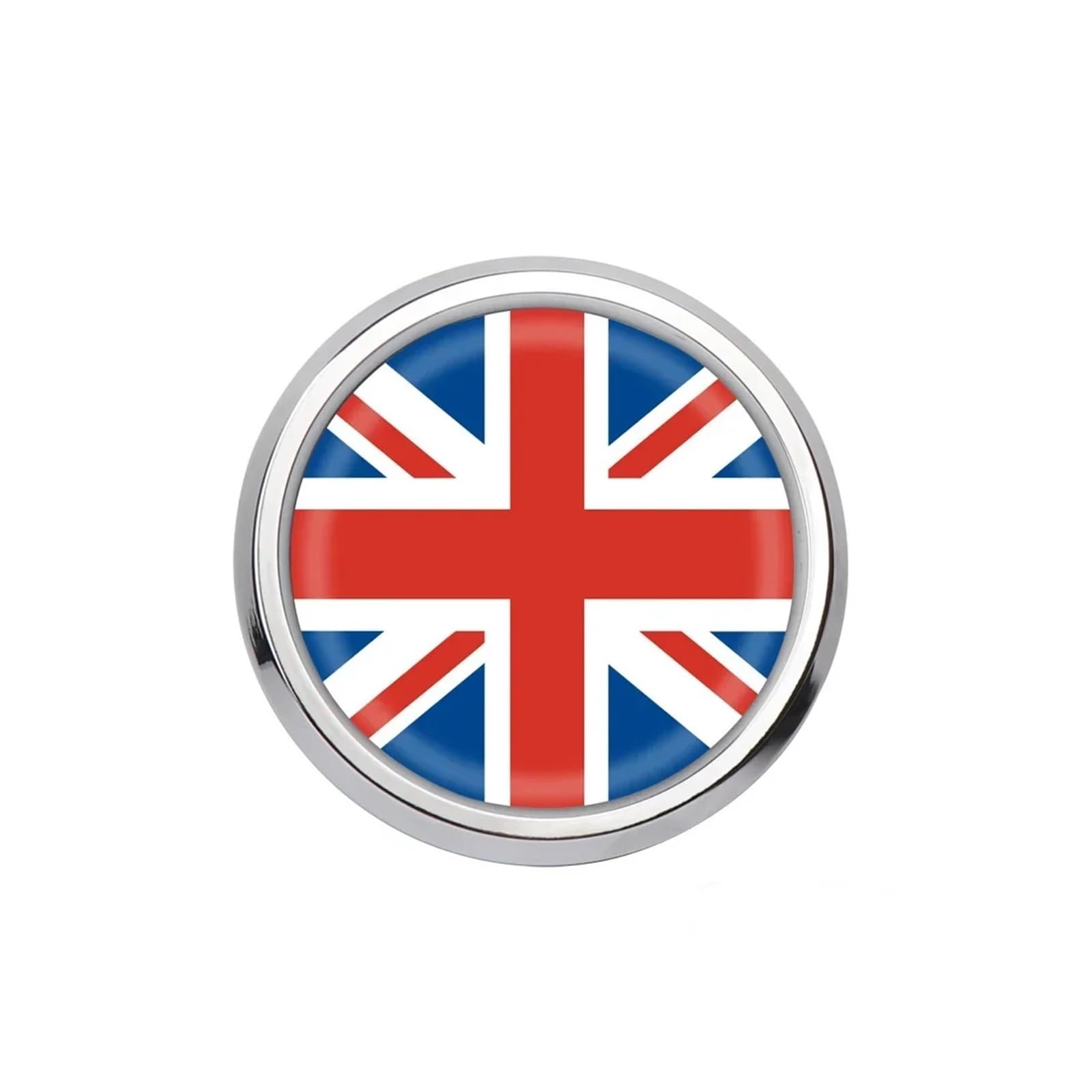 VFKJGNcgfb Auto-Kühlergrill-Emblem-Abzeichen-Lufteinlass-Aufkleber, kompatibel mit Mini Cooper One JCW S F55 F56 F57 F60 R50 R52 R53 R55 R56 R60 Zubehör(K,Silver Frame) von VFKJGNcgfb