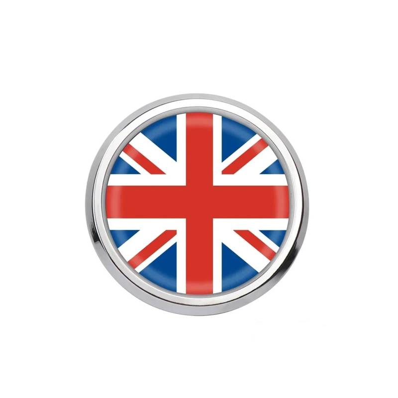 VFKJGNcgfb Auto-Kühlergrill-Emblem-Abzeichen-Lufteinlass-Aufkleber, kompatibel mit Mini Cooper One JCW S F55 F56 F57 F60 R50 R52 R53 R55 R56 R60 Zubehör(K,Silver Frame) von VFKJGNcgfb
