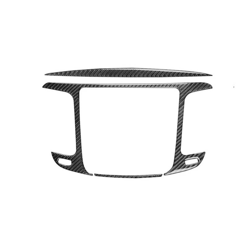 VFKJGNcgfb Auto-Mittelkonsole, Lüftungsschlitze, Innenabdeckung, Reifenaufkleber, Modifikation, kompatibel mit Chrysler 200 2015–2017, Carbonfaser-Zubehör(Black) von VFKJGNcgfb