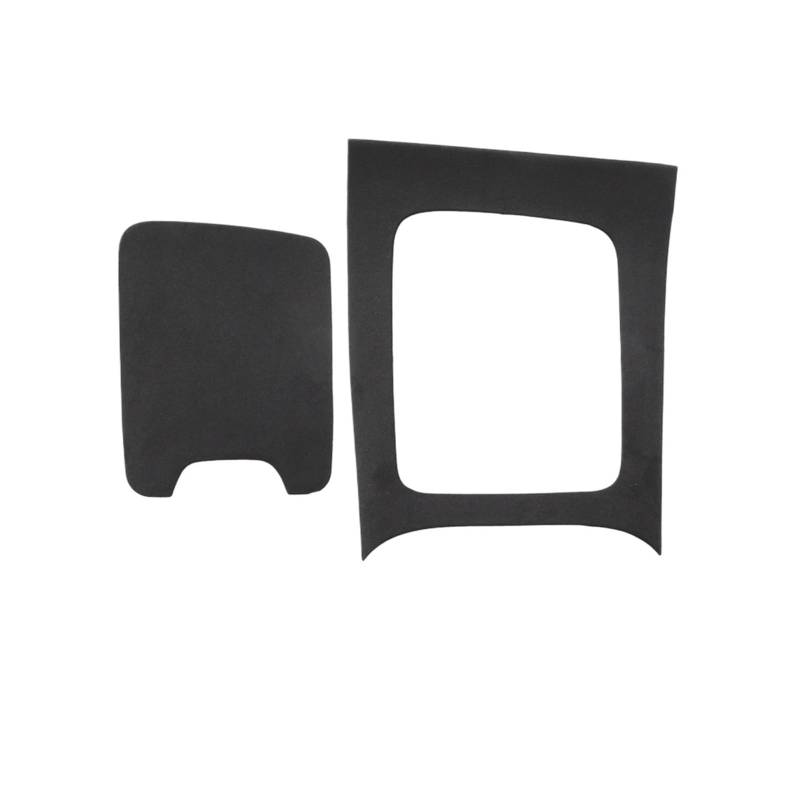 VFKJGNcgfb Auto-Mittelkonsolen-Abdeckung im Wildleder-Stil aus Leder, kompatibel mit Mercedes Benz EQE SUV-Klasse EQE350, Verkleidungsrahmen, Innenraummodifikation(Suede Black,Left_EQE) von VFKJGNcgfb