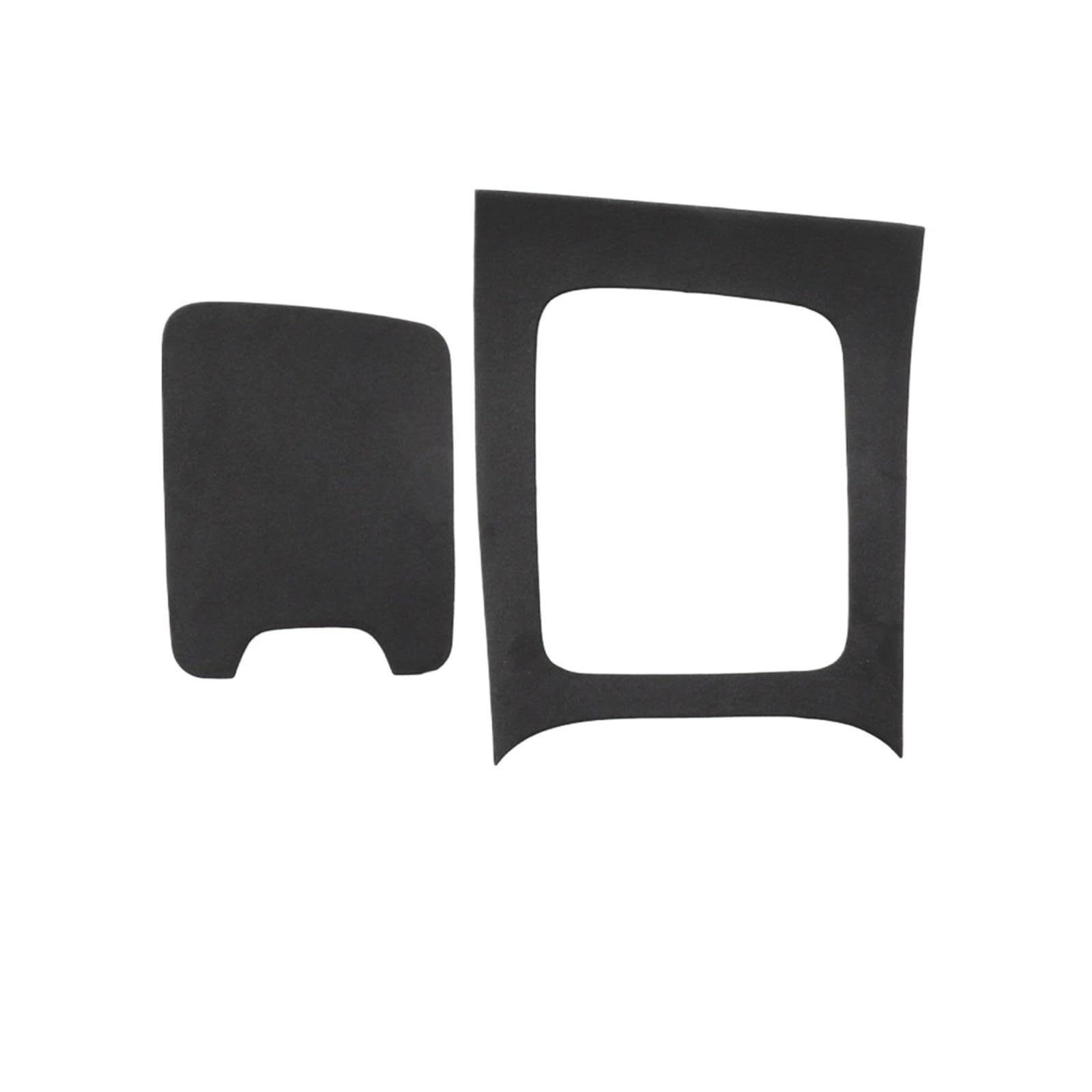 VFKJGNcgfb Auto-Mittelkonsolen-Abdeckung im Wildleder-Stil aus Leder, kompatibel mit Mercedes Benz EQE SUV-Klasse EQE350, Verkleidungsrahmen, Innenraummodifikation(Suede Black,Left_EQE SUV) von VFKJGNcgfb