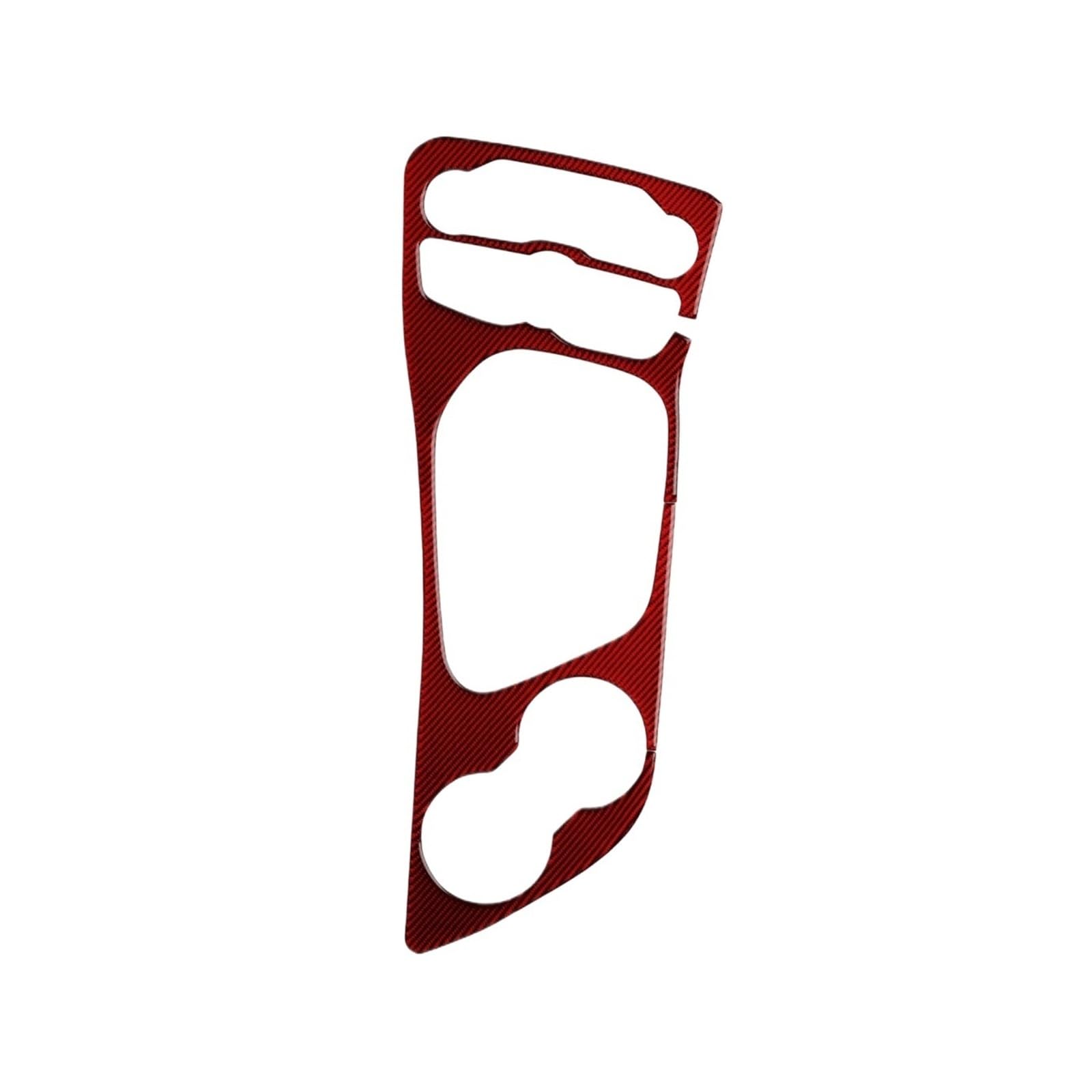 VFKJGNcgfb Auto-Schalttafelabdeckung, Aufkleber, Zieraufkleber, kompatibel mit Dodge Challenger 2021–2015, Zubehör, Kohlefaser(Red) von VFKJGNcgfb