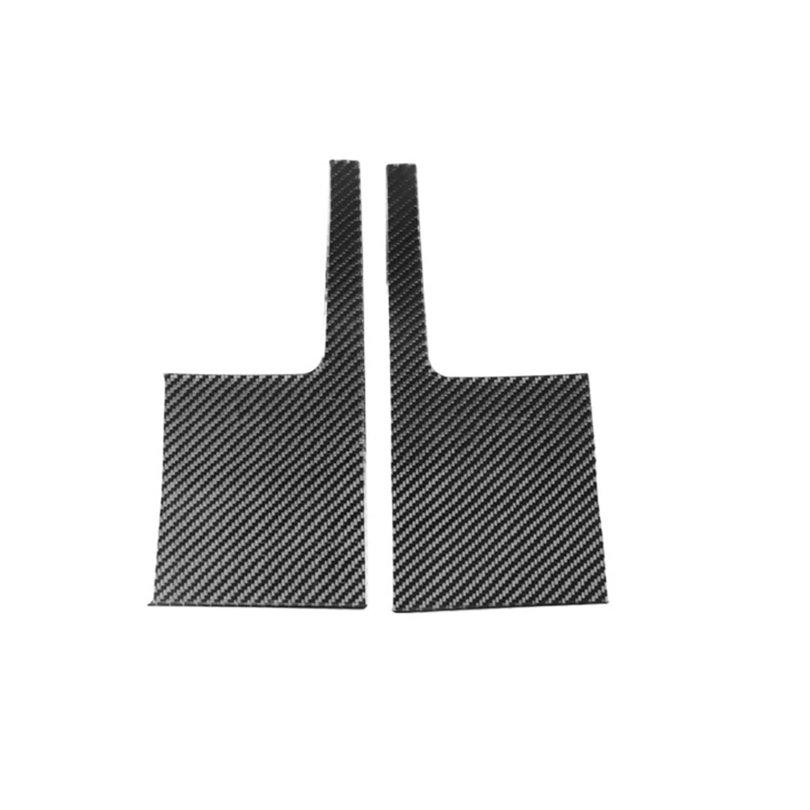 VFKJGNcgfb Auto Zentrale Air Vent Outlets Panel Abdeckung Trim Aufkleber Modifikation Kompatibel for Jaguar F-Type 2013-2024 Carbon Fiber Zubehör(Black Carbon Fiber) von VFKJGNcgfb