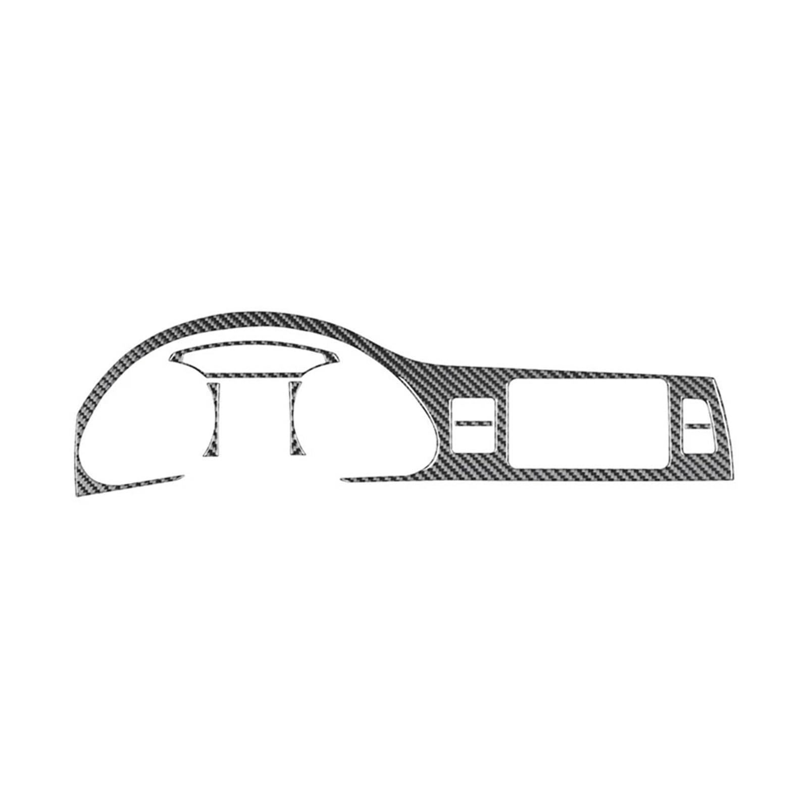 VFKJGNcgfb Auto Zentrale Bedienfeld Dekoration Aufkleber Abdeckung Zierrahmen Kompatibel for Audi Q7 2007-2015 Zubehör Carbon Fiber Innen(for Left-Hand Drive) von VFKJGNcgfb