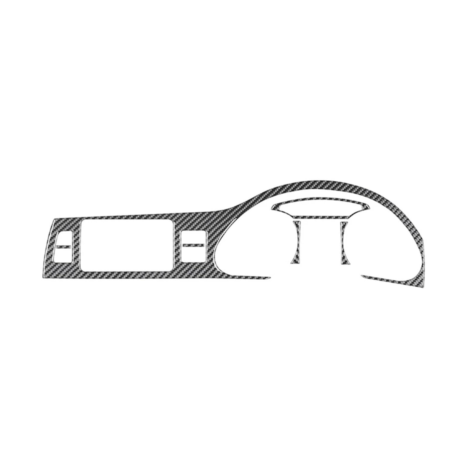 VFKJGNcgfb Auto Zentrale Bedienfeld Dekoration Aufkleber Abdeckung Zierrahmen Kompatibel for Audi Q7 2007-2015 Zubehör Carbon Fiber Innen(for Right-Hand Drive) von VFKJGNcgfb