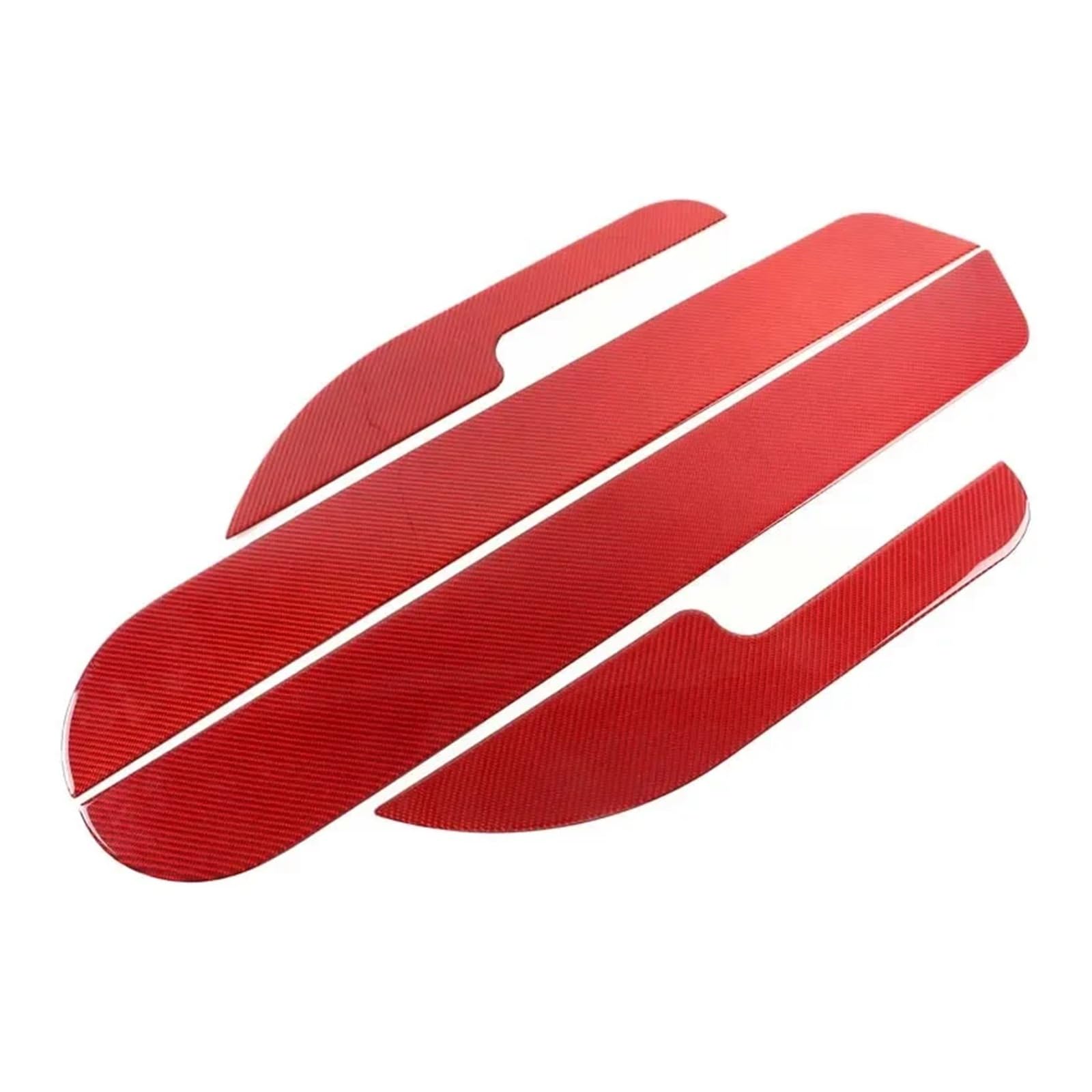 VFKJGNcgfb Autotür-Anti-Kick-Panel-Aufkleber, kompatibel mit Hummer H2 2003–2007, weiches Carbonfaser-Autozubehör(Red) von VFKJGNcgfb