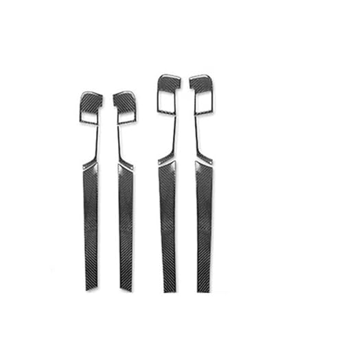 VFKJGNcgfb Autotürverkleidung Griff Türen Schalen Schloss Rahmen Zieraufkleber Kompatibel for Audi A3 S3 8P 2006 2007 Echte Kohlefaser Zubehör Dekoration(12pcs Set A) von VFKJGNcgfb